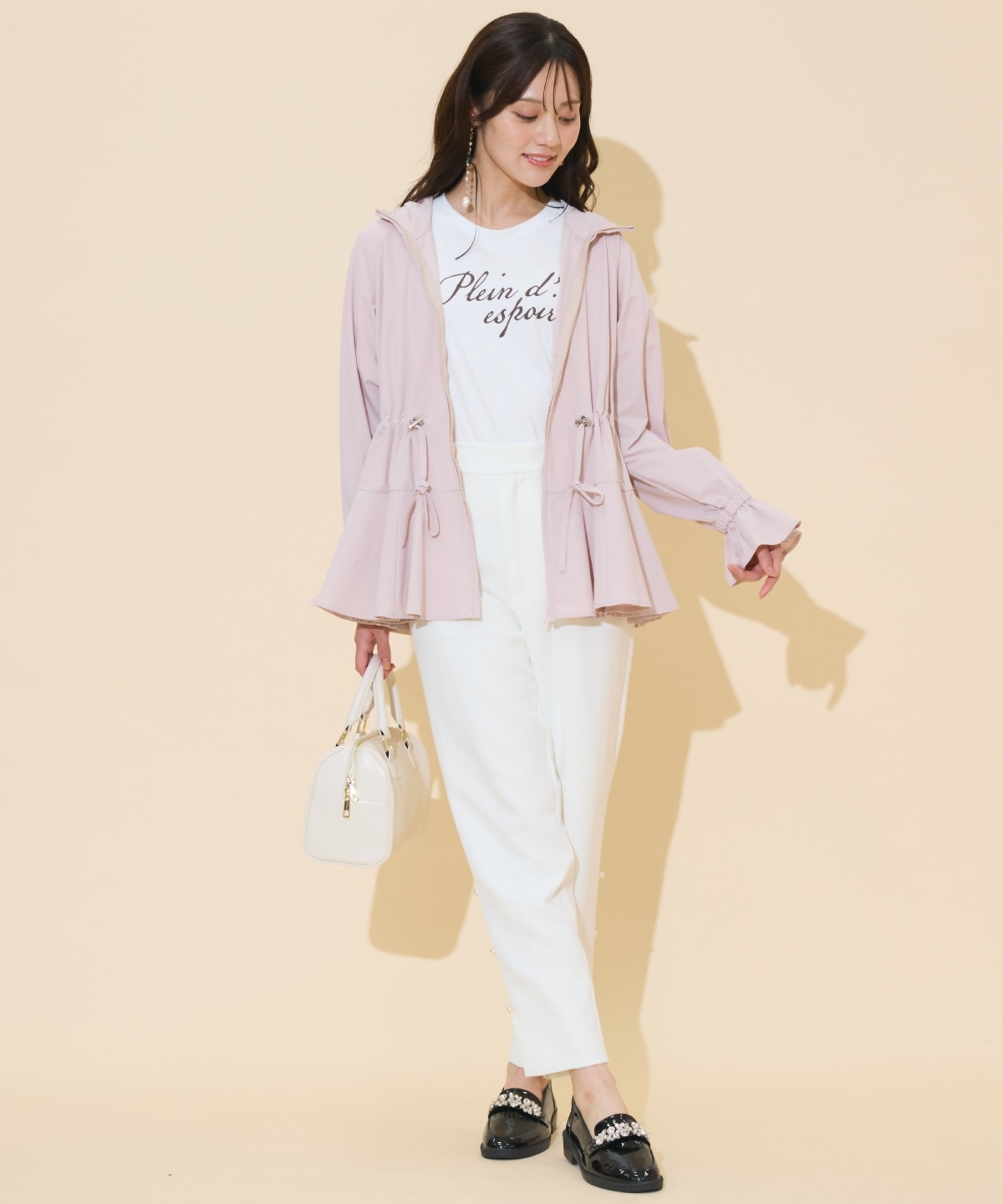 UVカットペプラムブルゾン