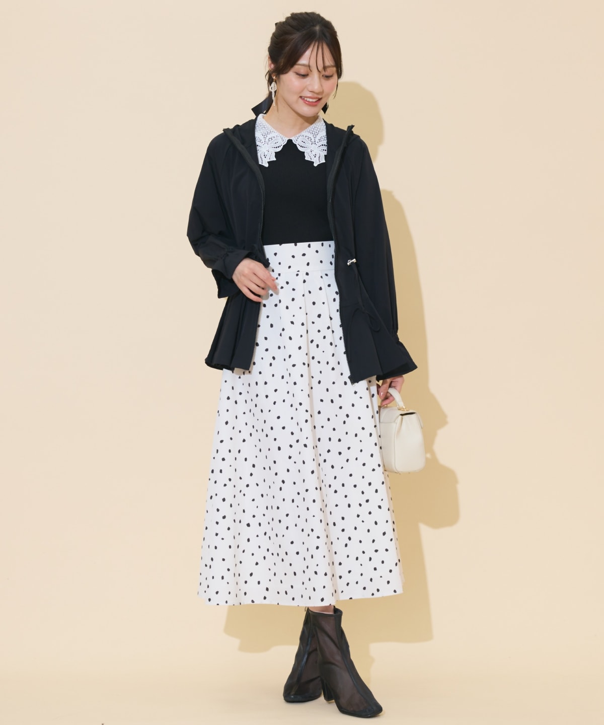 UVカットペプラムブルゾン