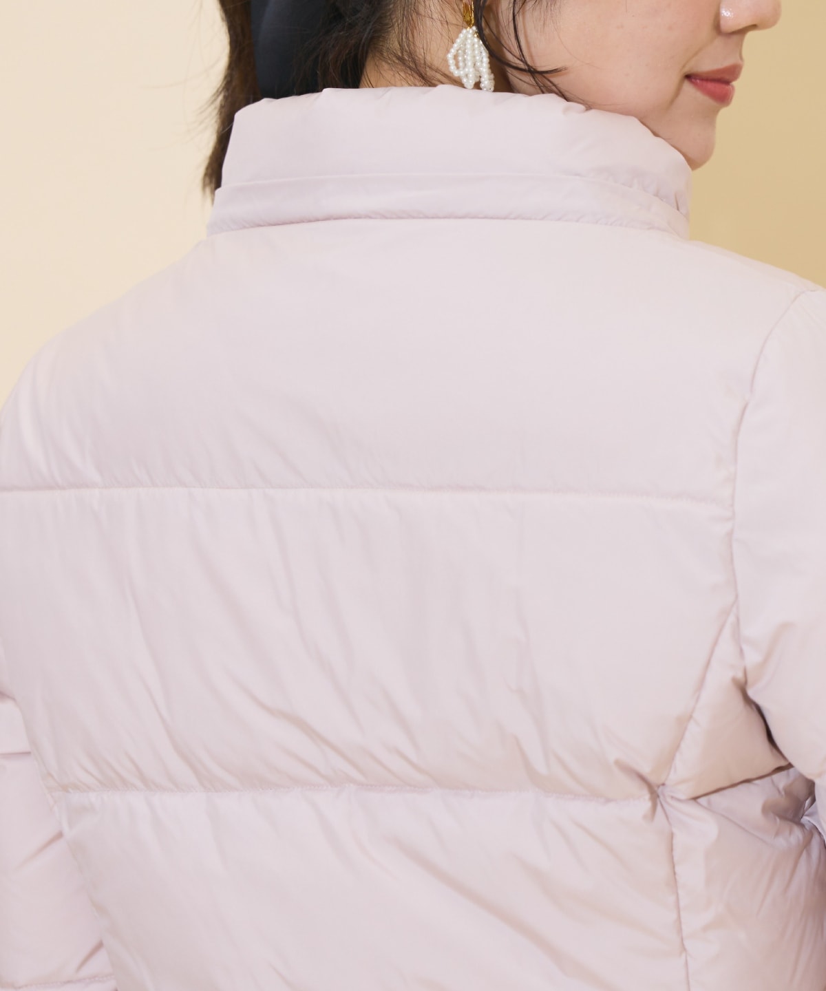 ファー付きショートダウン