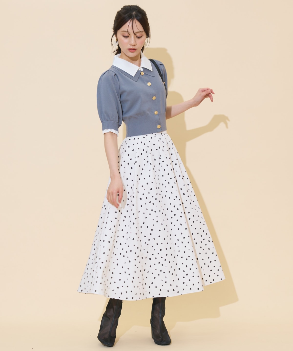 レイヤードカラープルオーバー