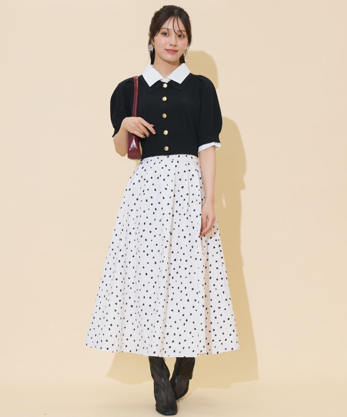 レイヤードカラープルオーバー