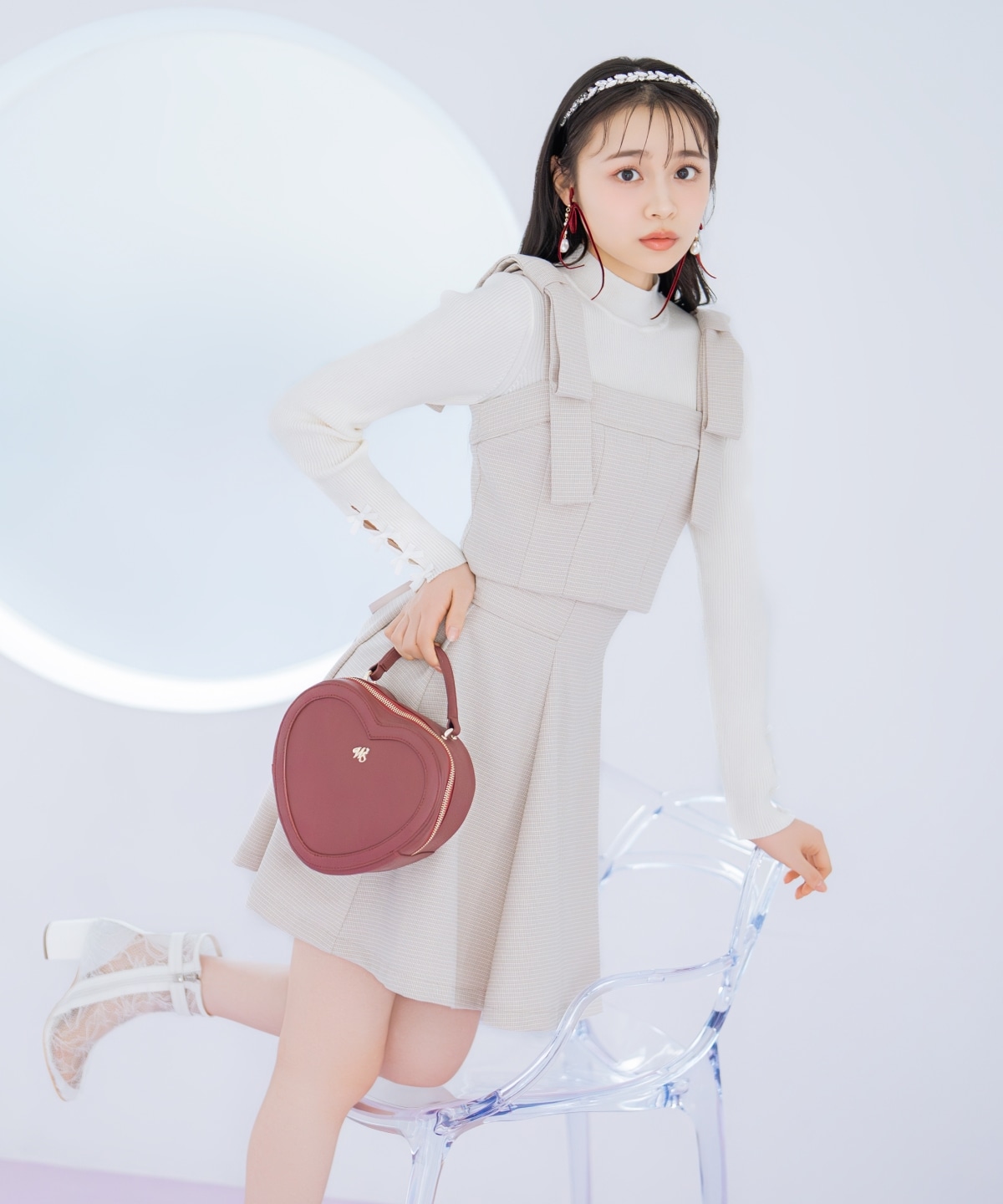 【2/11(wed)10時発売】リボンショルダービスチェ