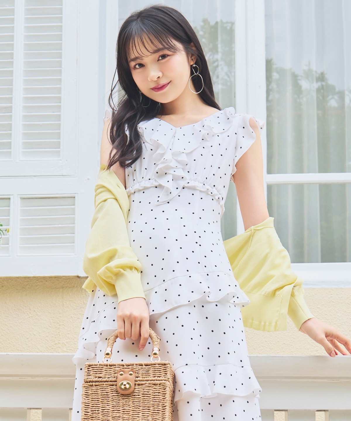 【6/11(thu)10時発売】ラッフルフリルティアードワンピース