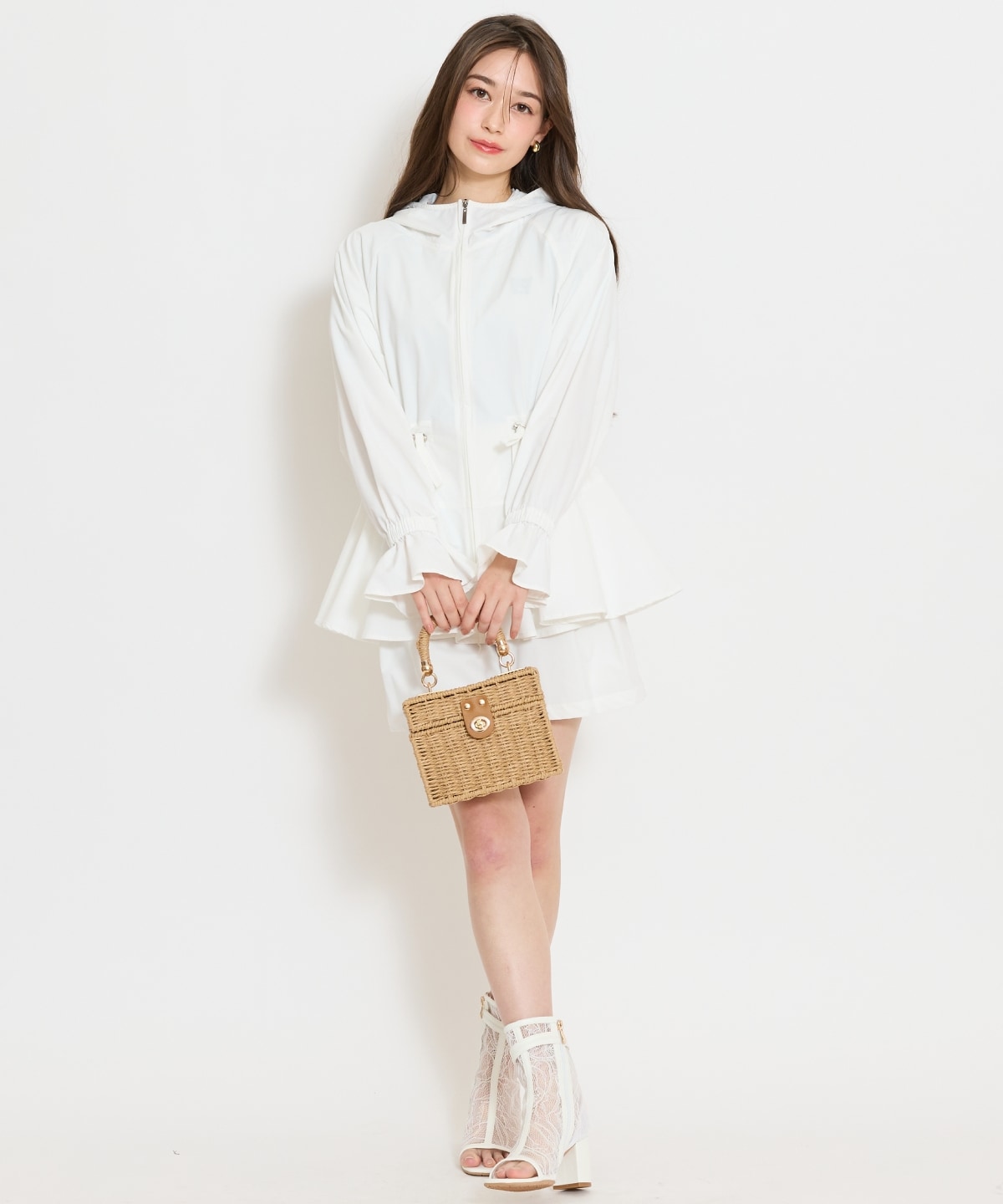 【セットアップ対応】UVカットペプラムブルゾン