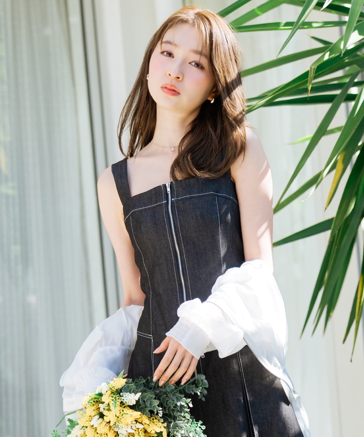 シアーフードブルゾン