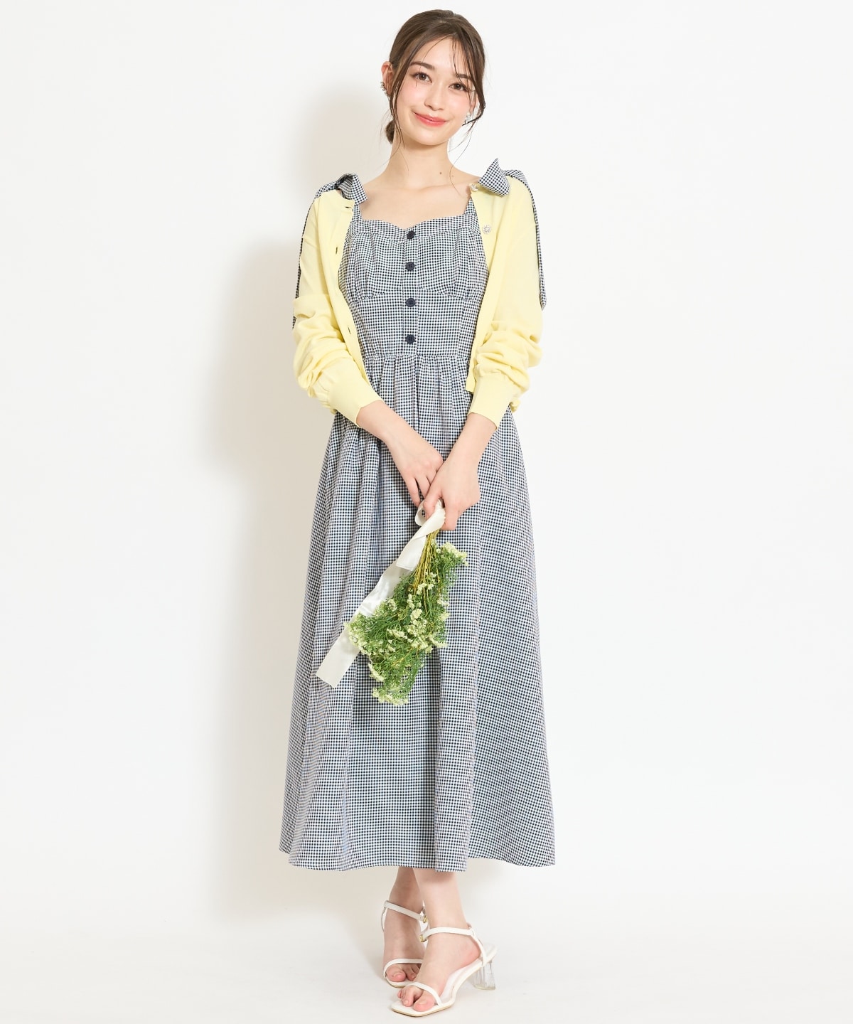 【再入荷予約受付中】フリルヘムUVカットカーディガン