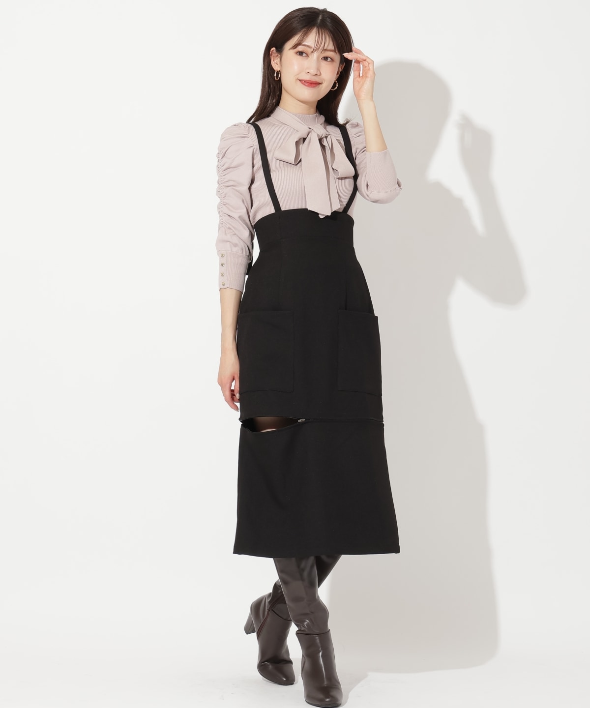 サスペ付き2wayスカート