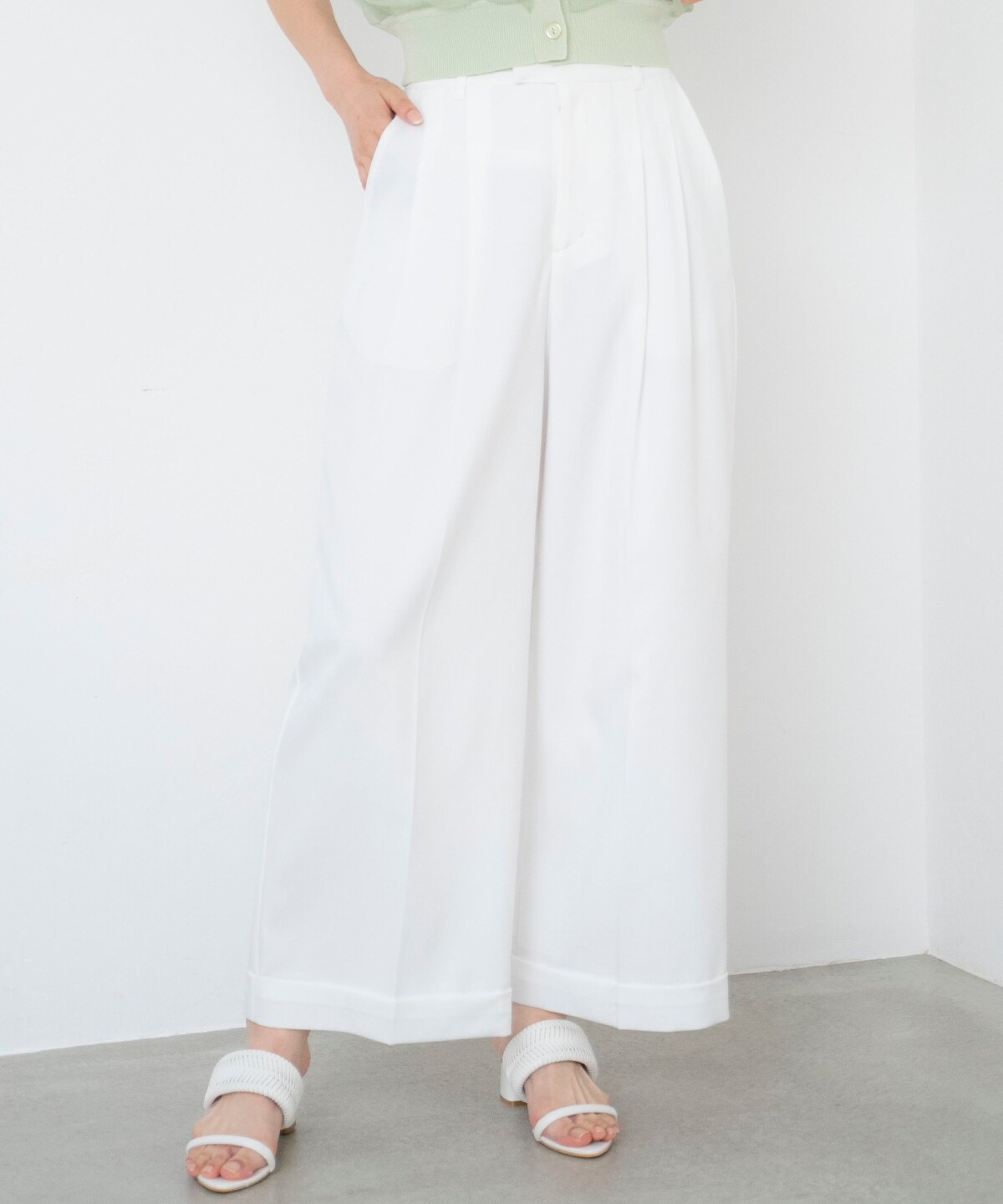 2タックワイドパンツ