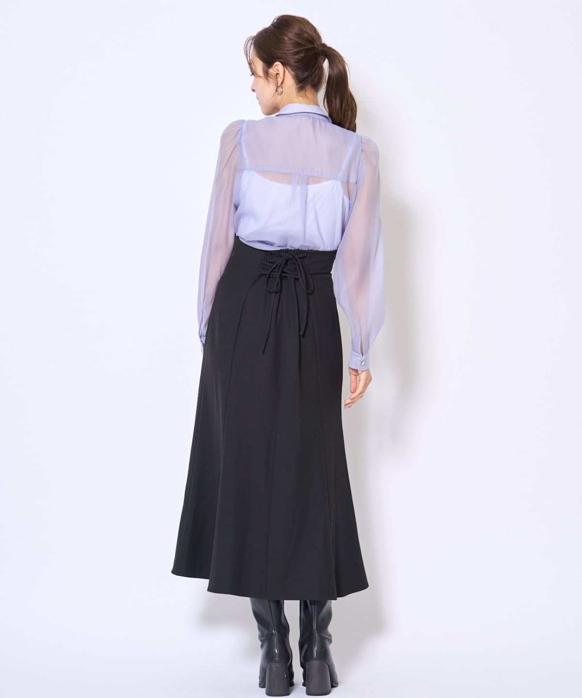 フロントZIPマーメイドスカート