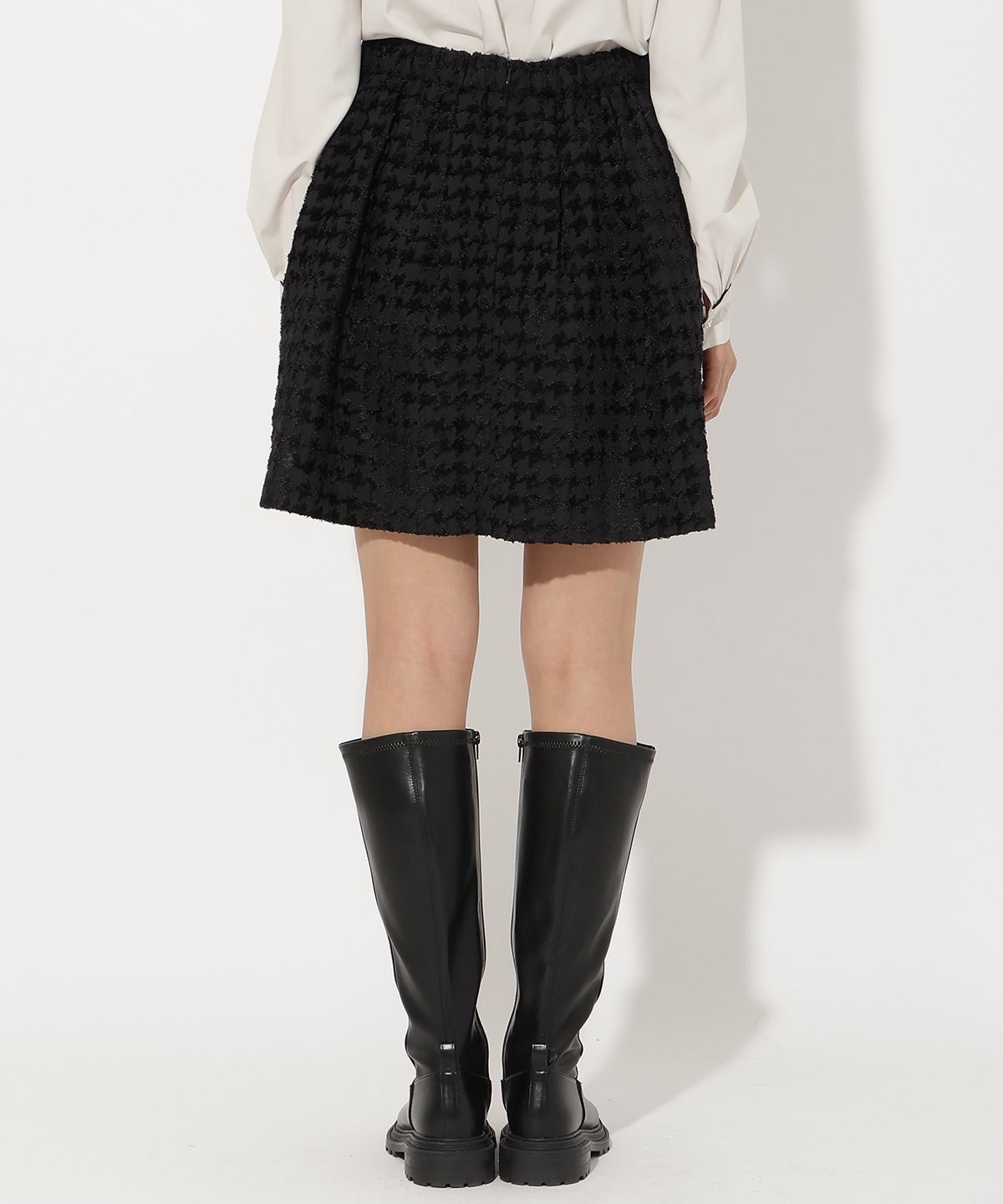 千鳥ジャガードミニスカート