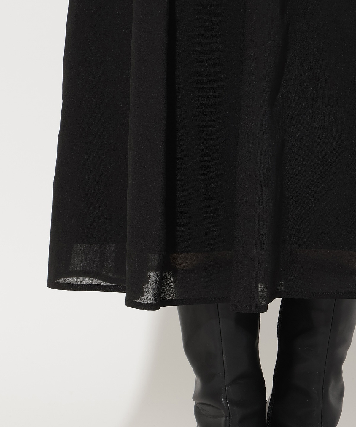 サイドリブシアーフレアスカート