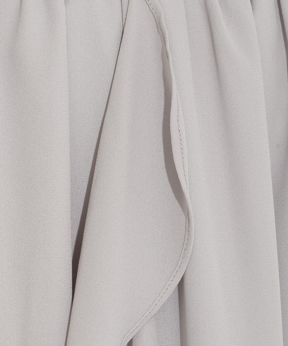 ラッフル切替フレアスカート