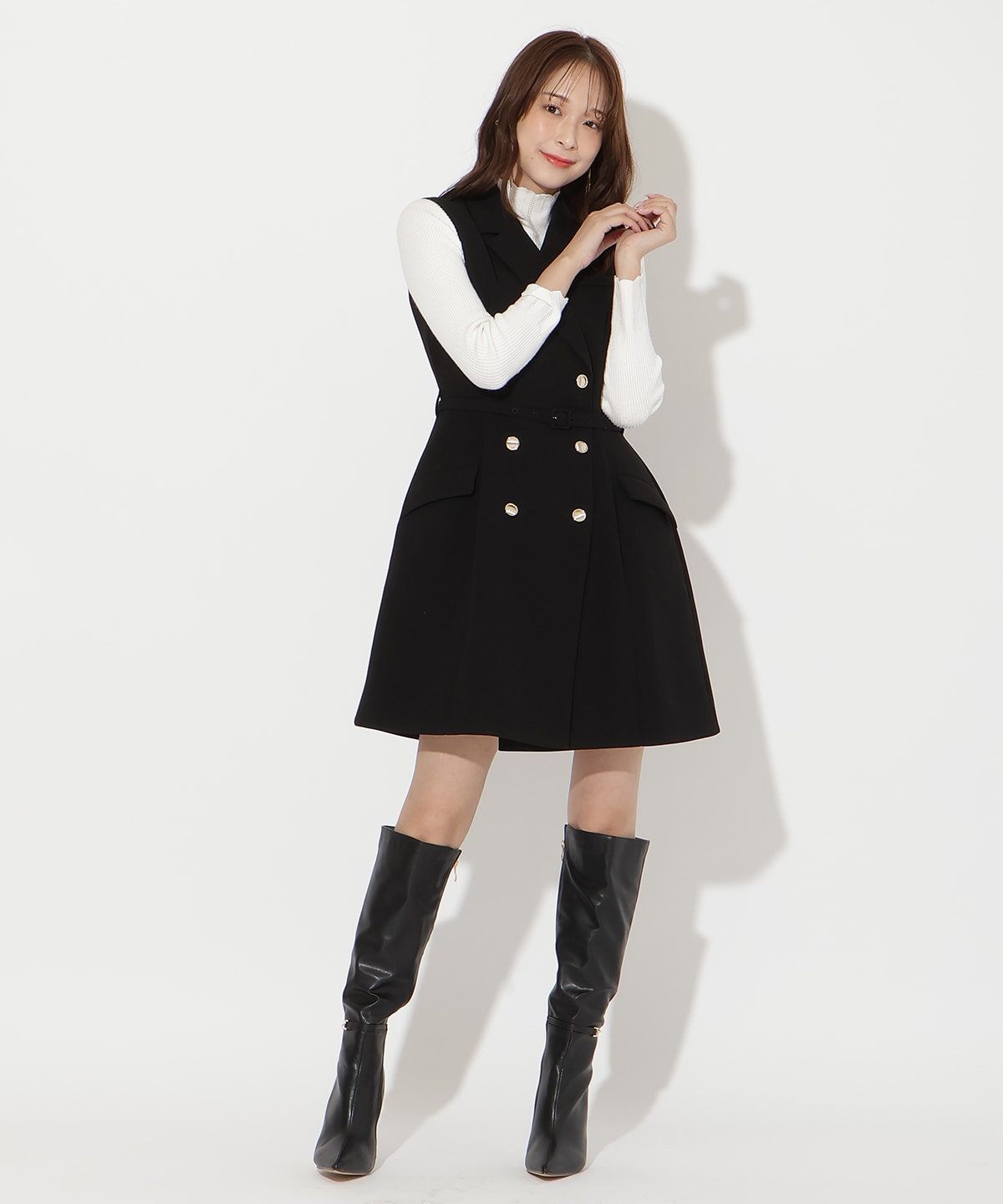 2WAYテーラードジレミニワンピース