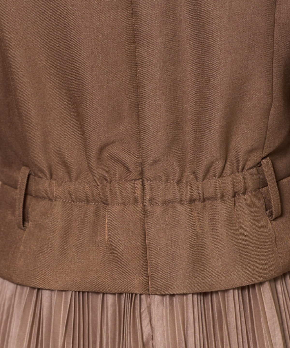 プリーツレイヤードワンピース