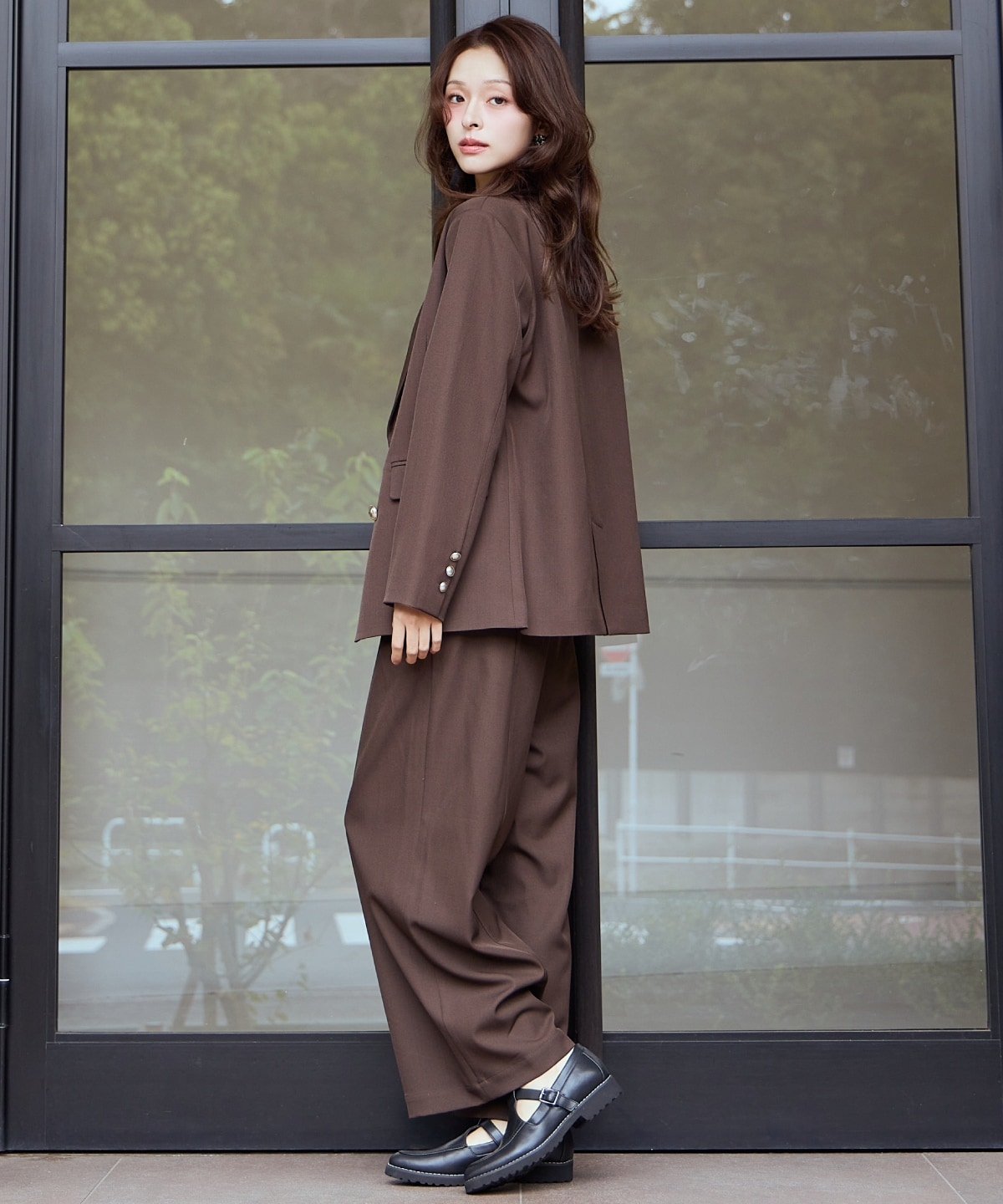 ダブルブレストテーラードジャケット