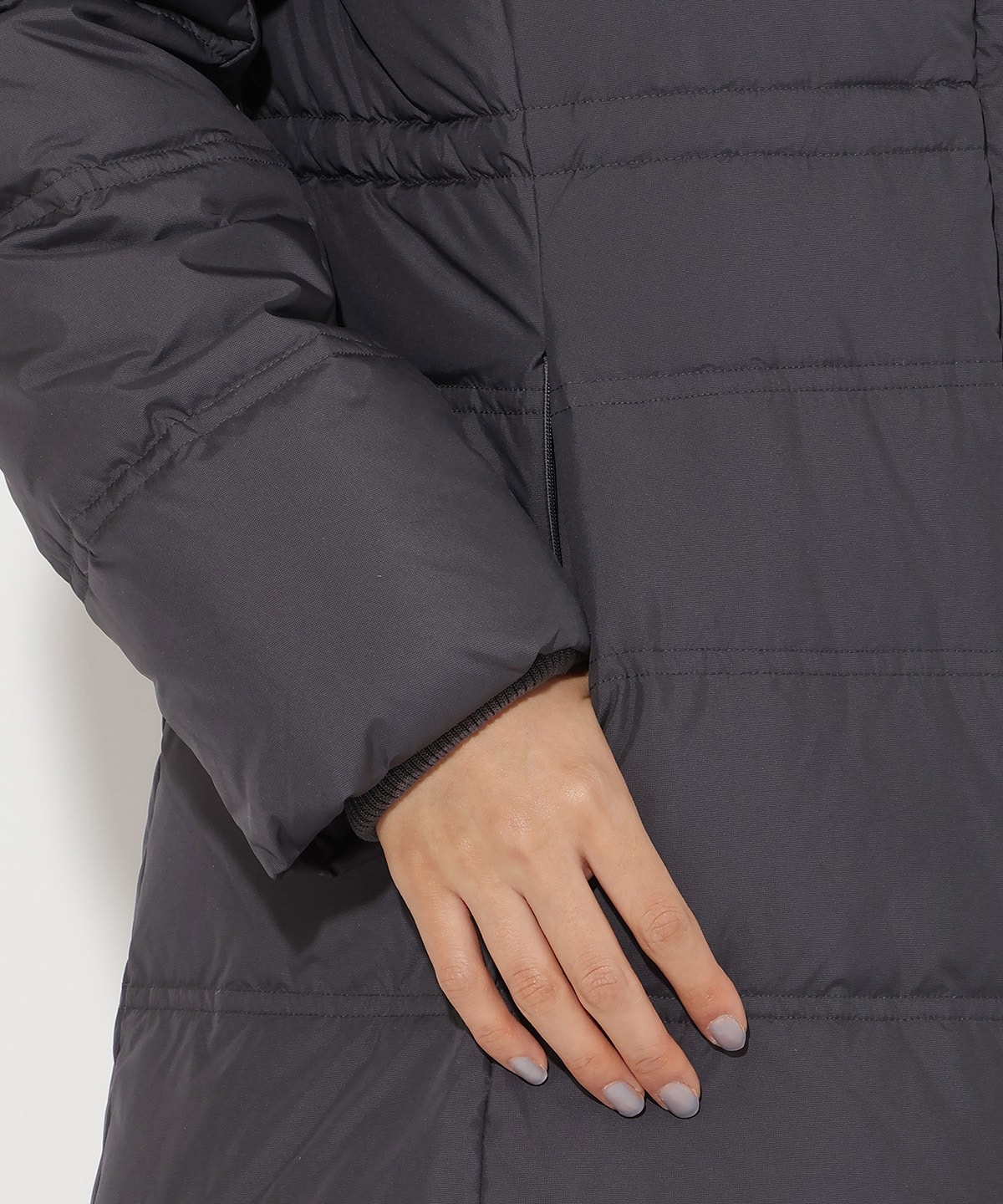 FOXファー付きプレミアムミドルロングダウン