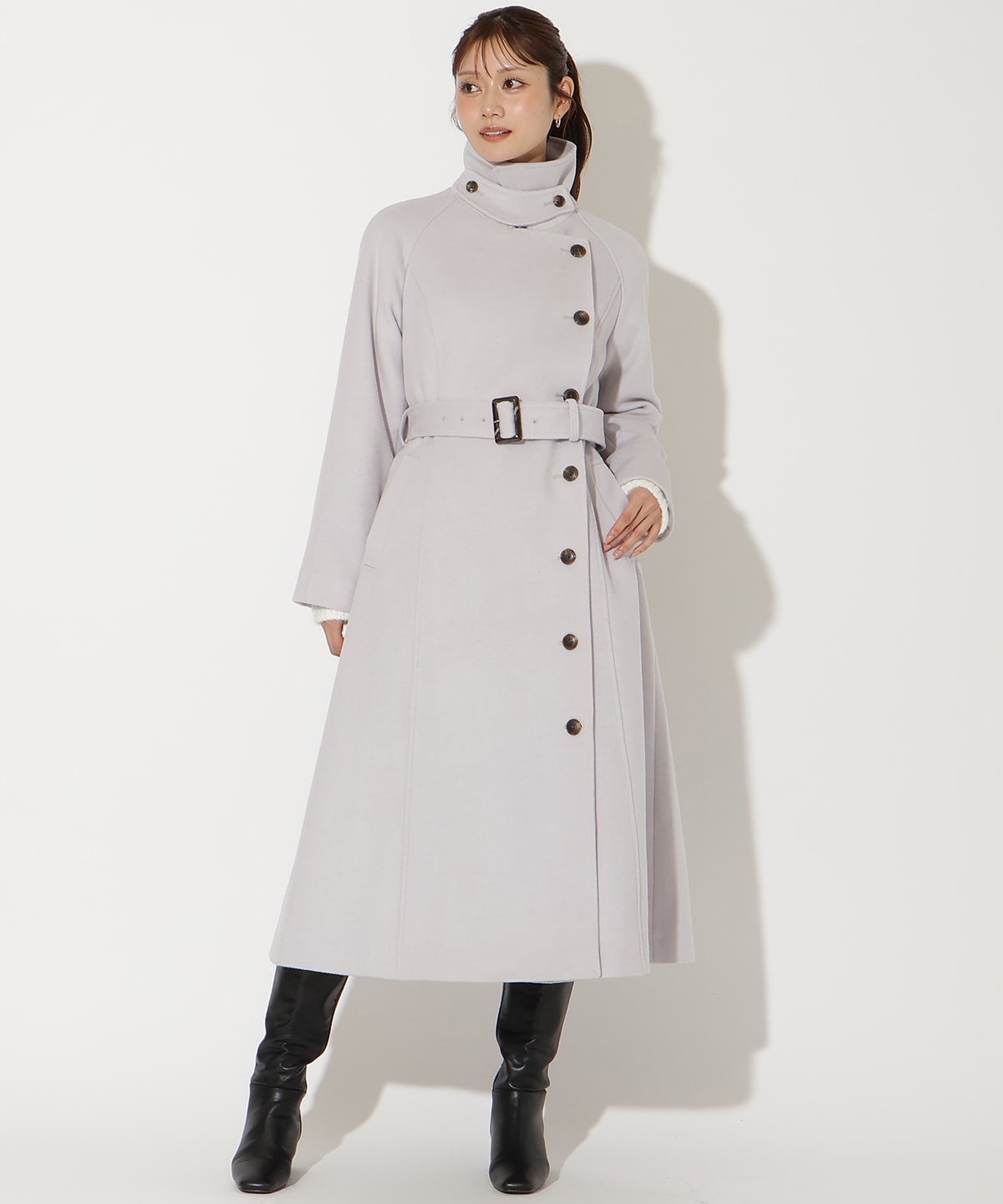 ウールビーバーロングコート