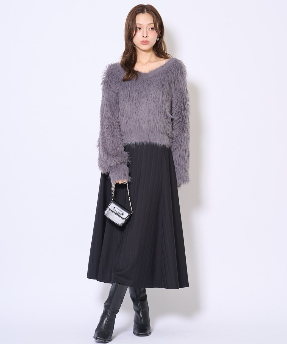 ロングフェザープルオーバー