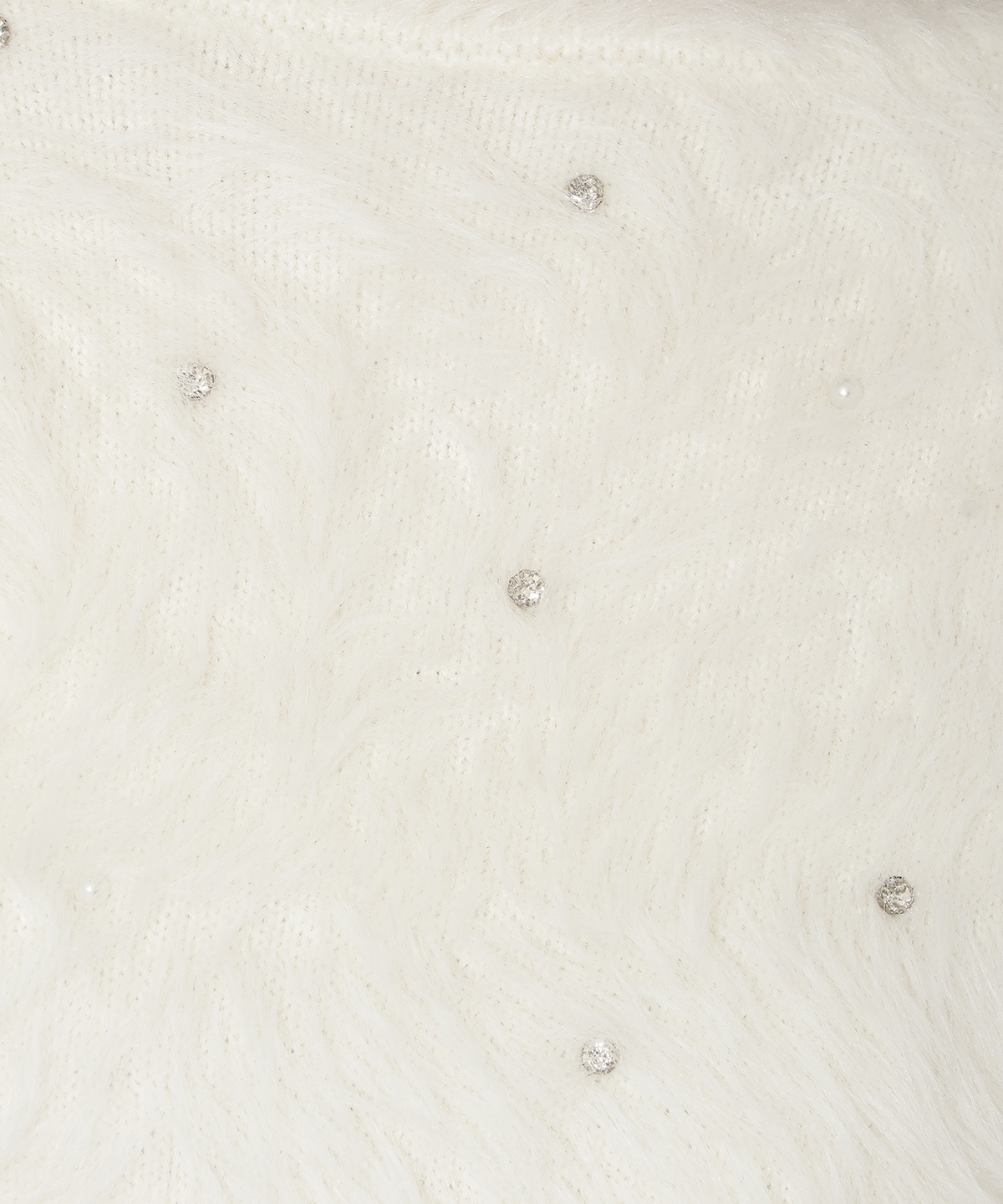 ビジューフェザーニットプルオーバー