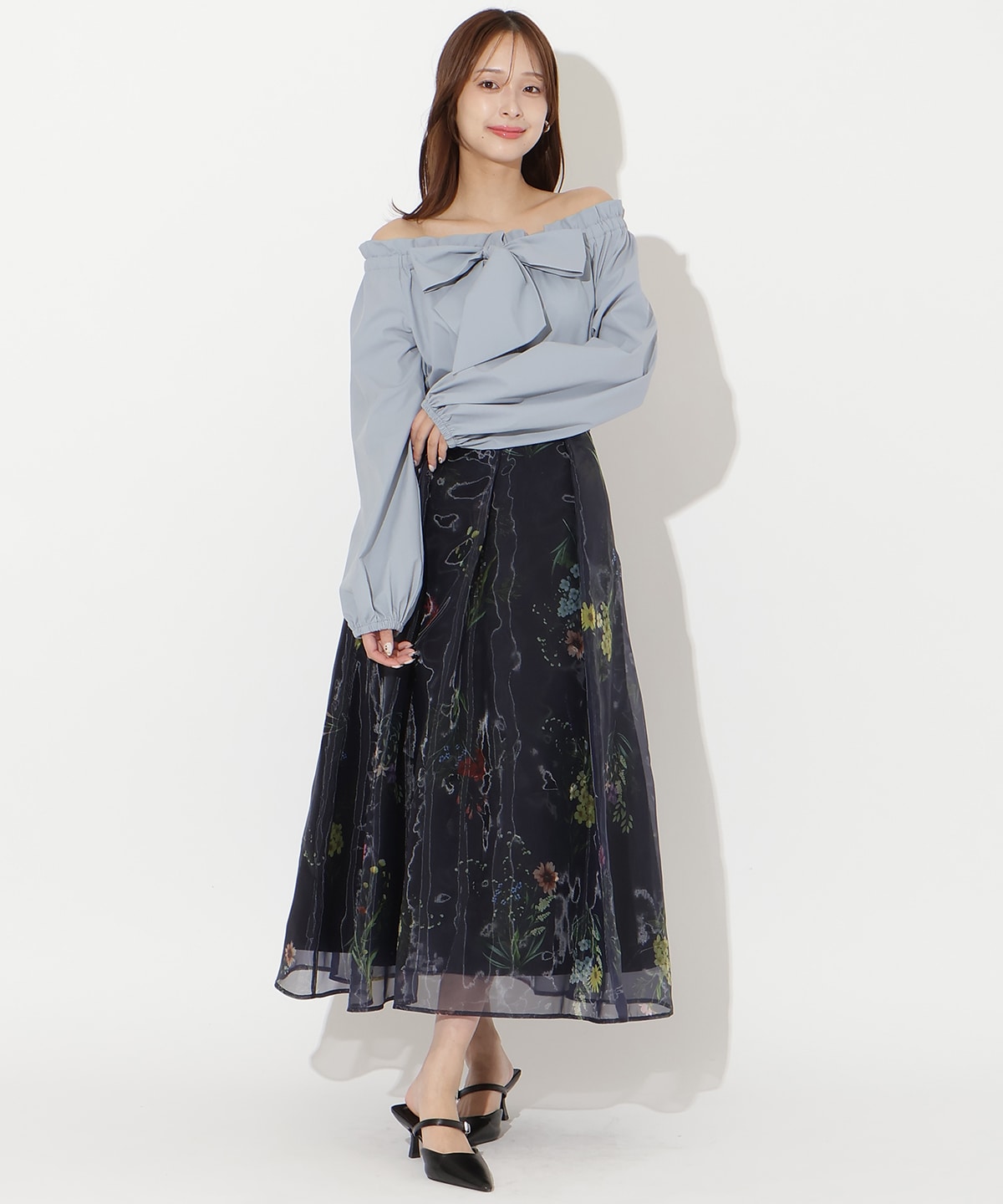 【先行予約受付中】ドロストボウタイ2WAYブラウス