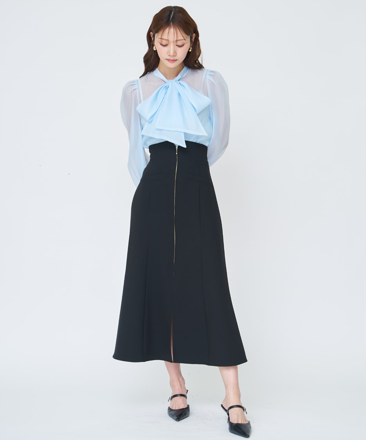 【先行予約受付中】シアーボウタイブラウス