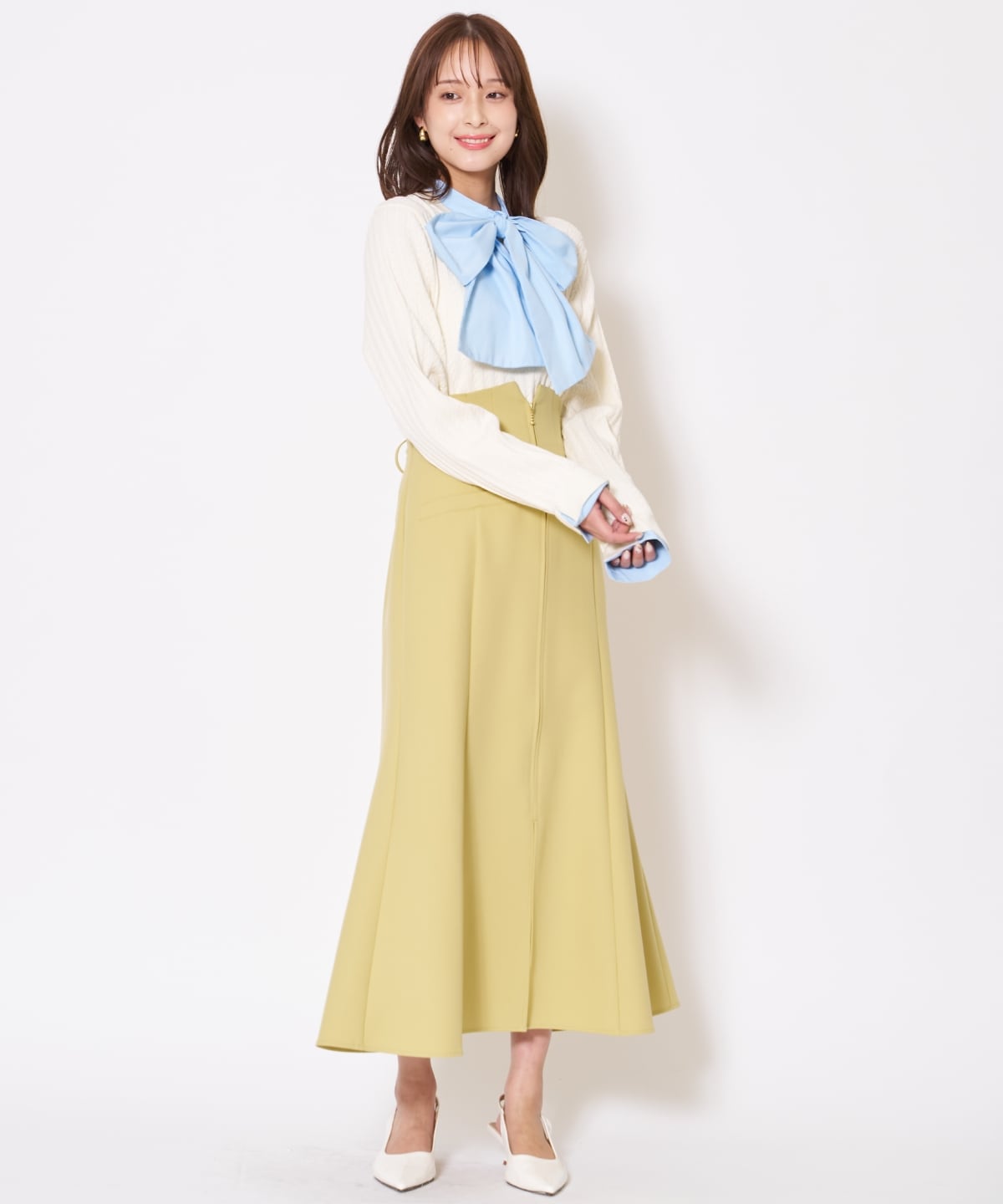 【先行予約受付中】フロントZIPマーメイドスカート