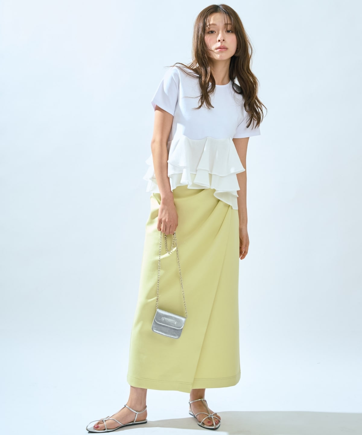 【先行予約受付中】ハイストレッチタックストレートスカート