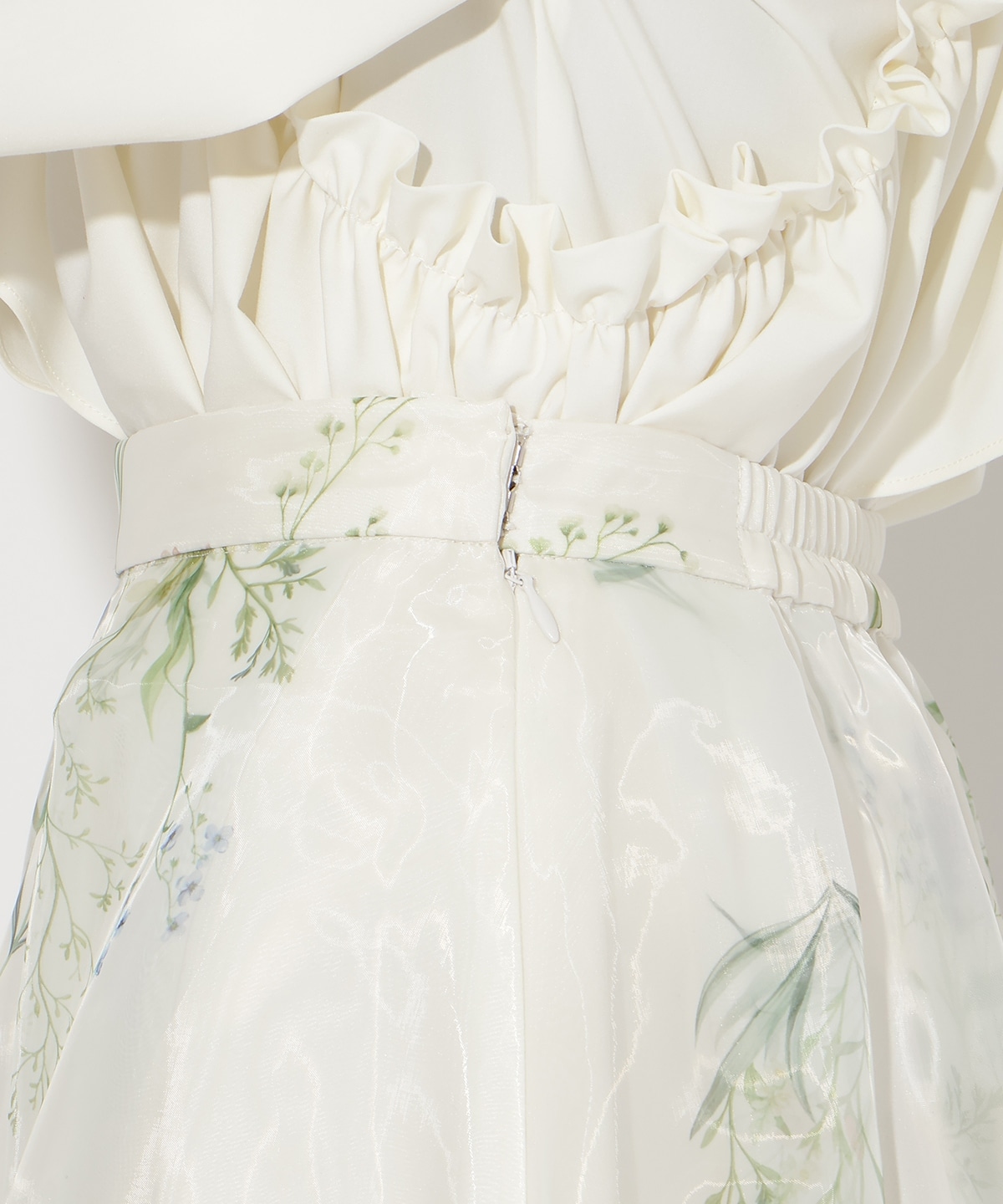 【先行予約受付中】フラワーオーガンジーフレアスカート