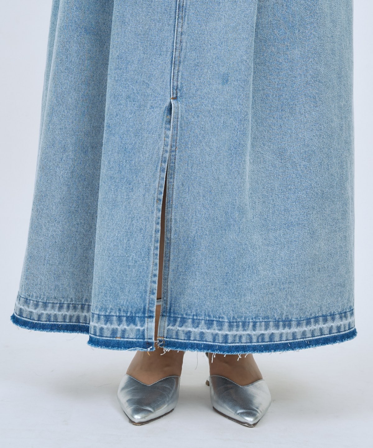 【先行予約受付中】デニムタックフレアスカート