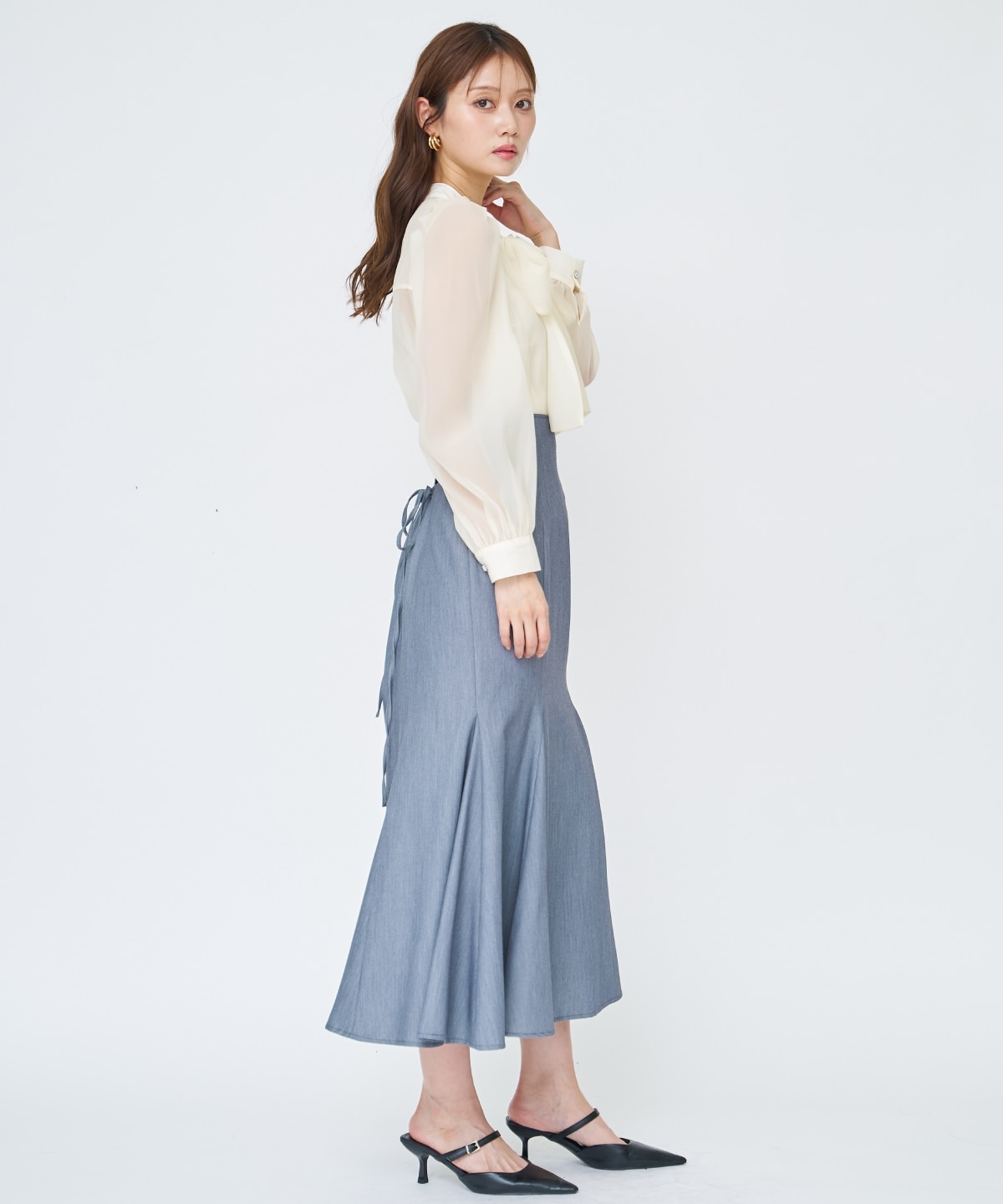 【先行予約受付中】バックレースアップマーメイドスカート