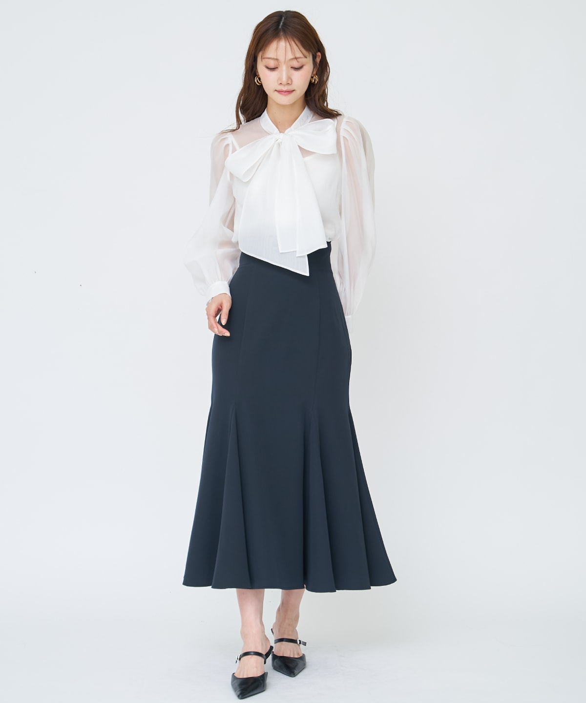 【先行予約受付中】バックレースアップマーメイドスカート