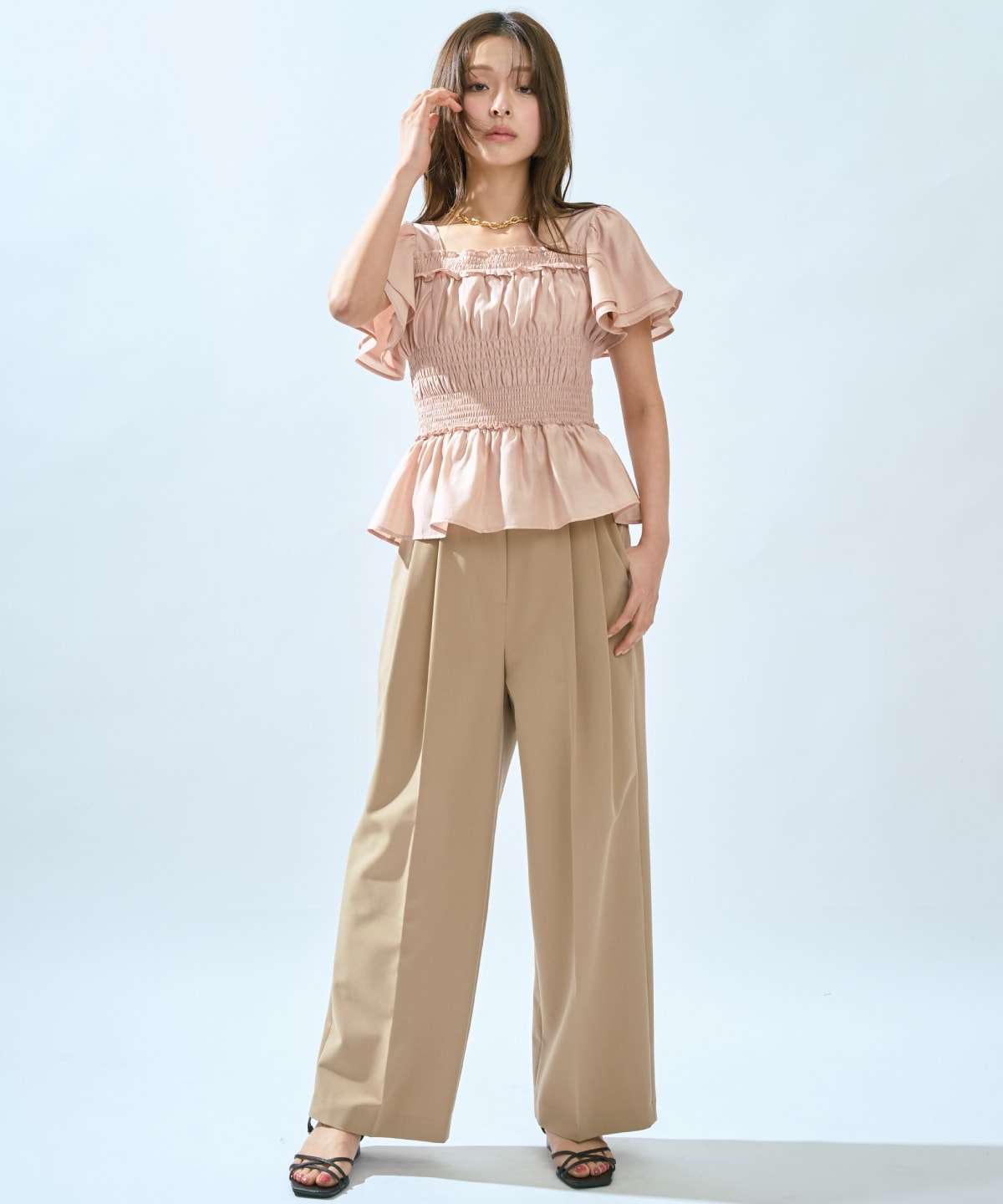 【先行予約受付中】2タックワイドパンツ