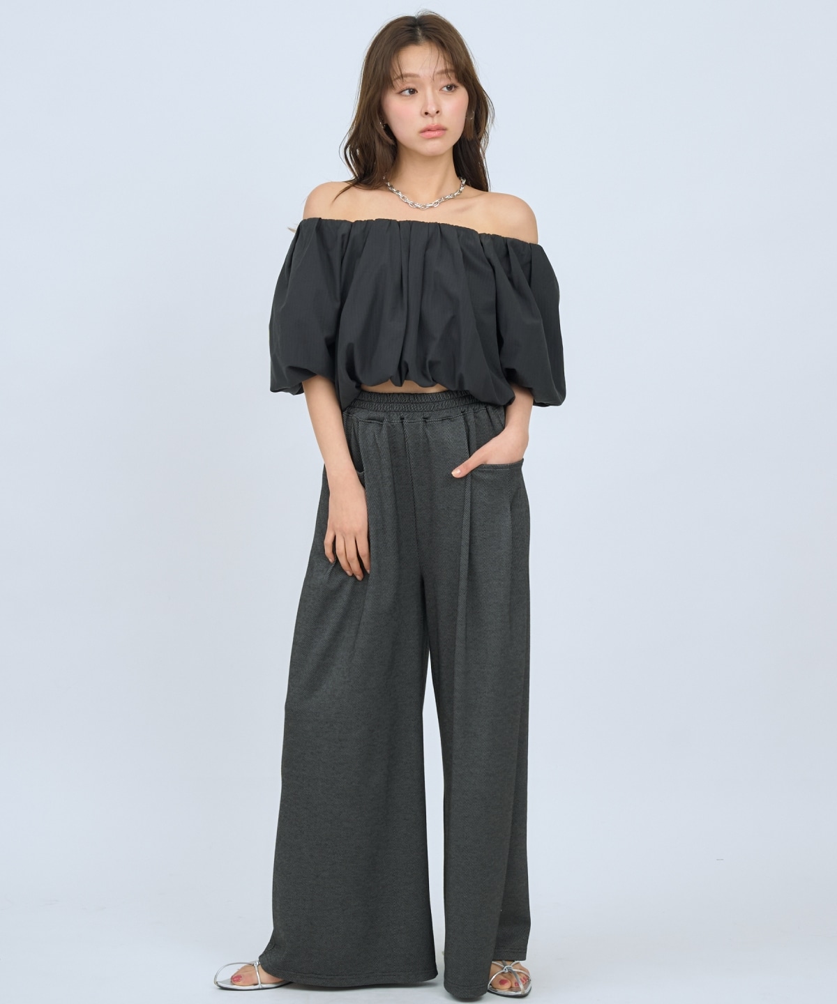 【先行予約受付中】カットツイルポケットタックパンツ