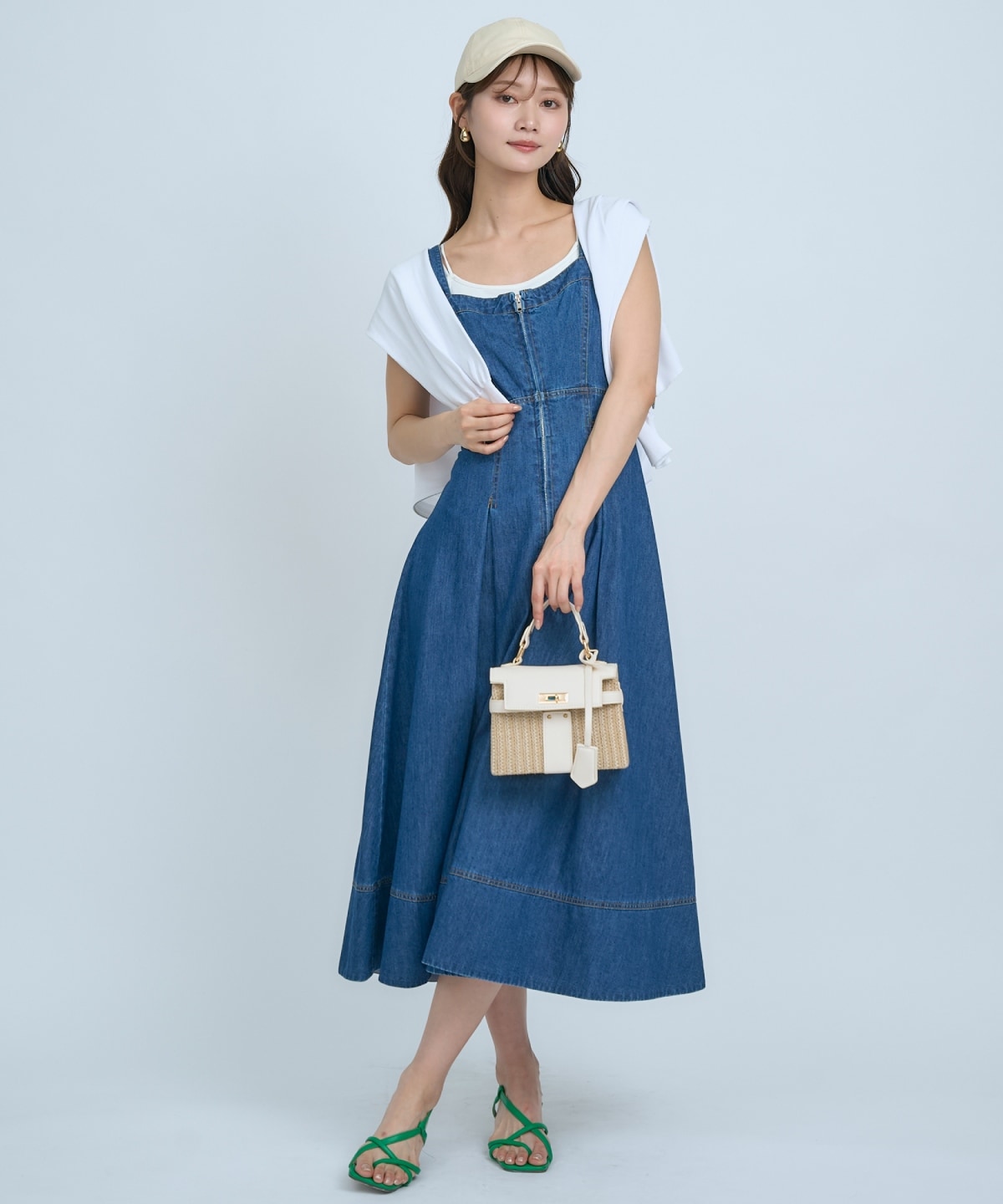 【先行予約受付中】デニムジャンパースカート