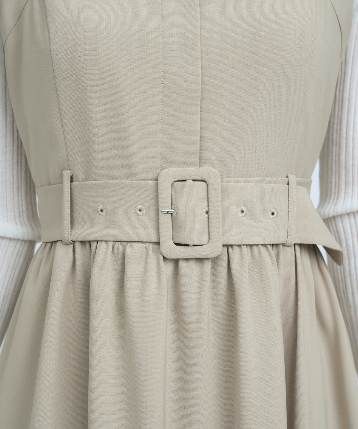 テーラードジレ×ティアードキャミワンピース