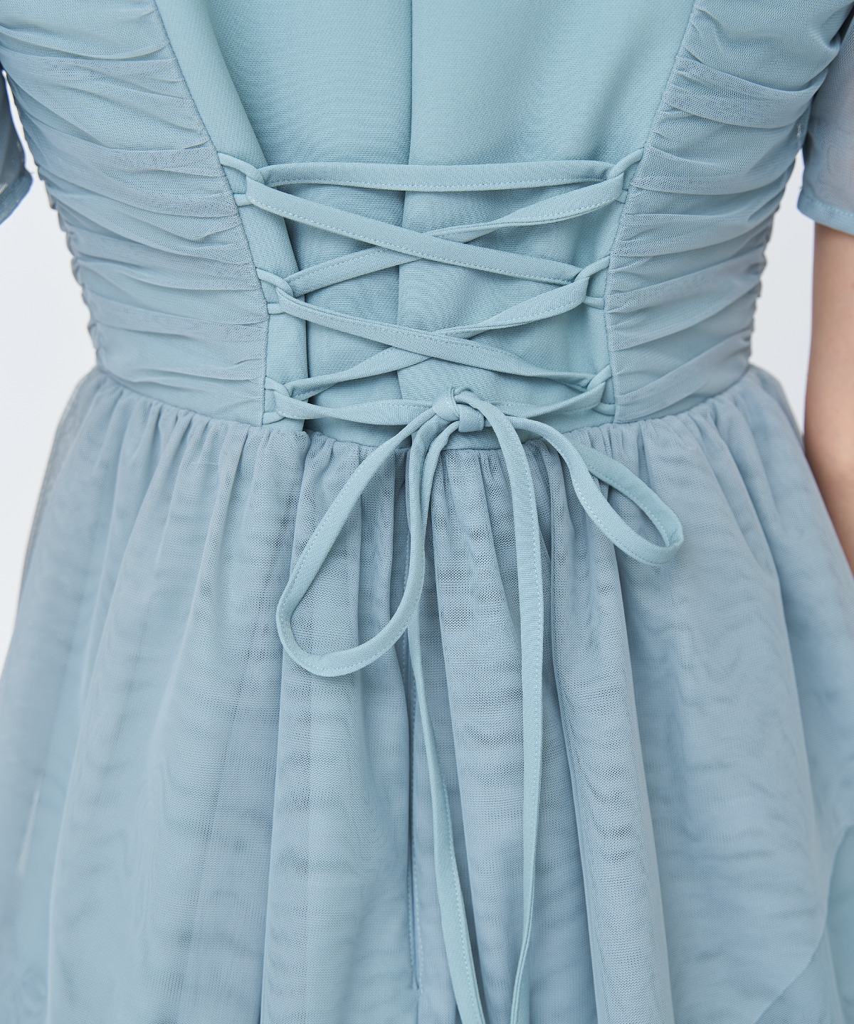 チュールギャザードレス