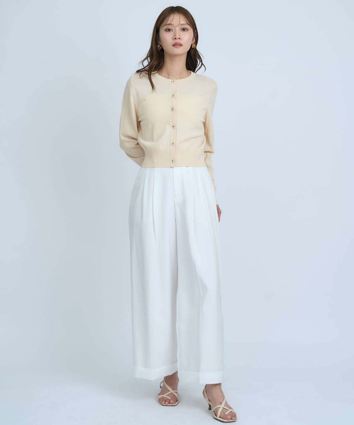 【UVカット】クルーネックカーディガン