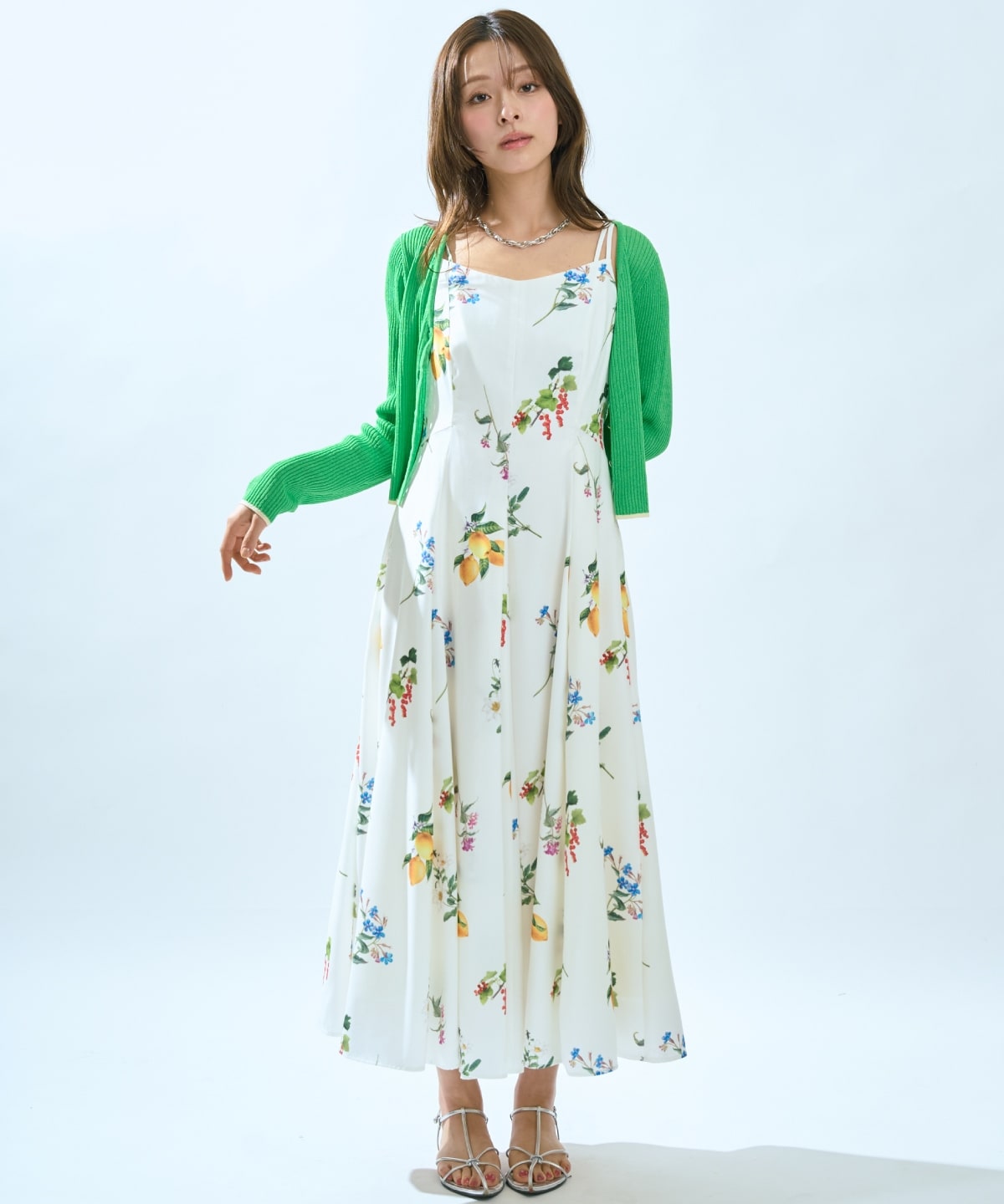 【5/14(木)一部店舗先行発売】シアーリブクロップドニットカーディガン