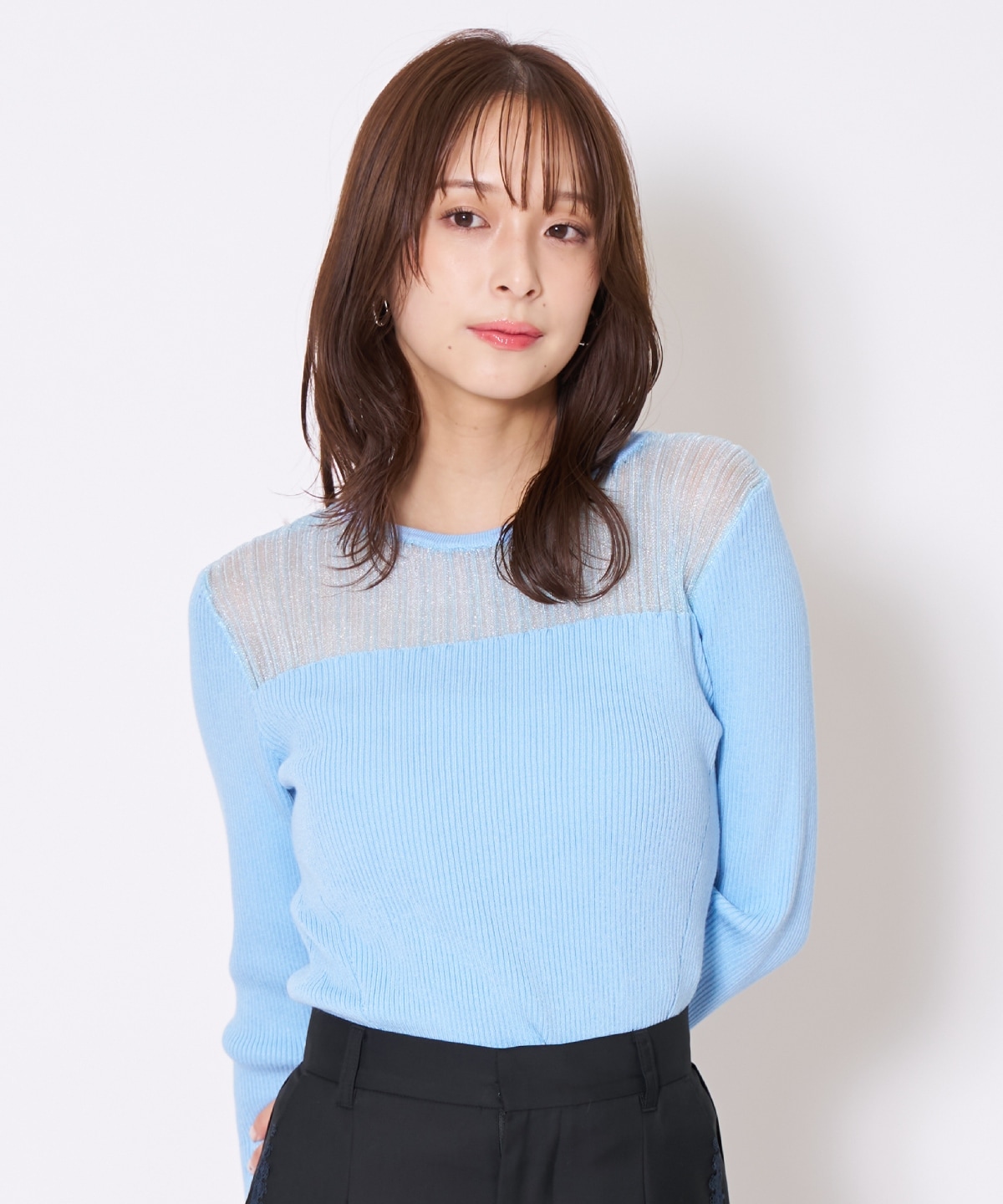 【先行予約受付中】シアーリブニットプルオーバー