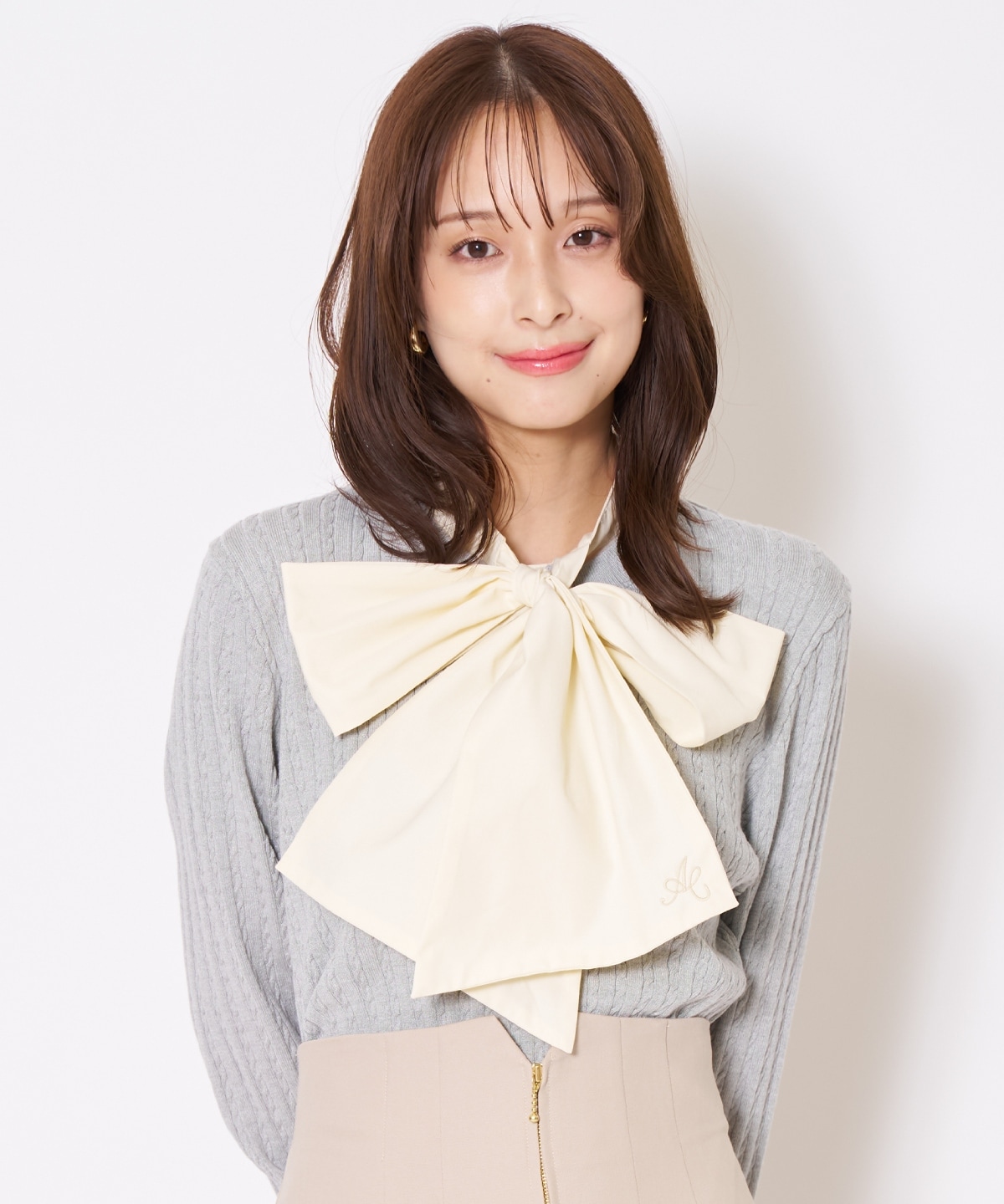 【先行予約受付中】ボウタイニットプルオーバー