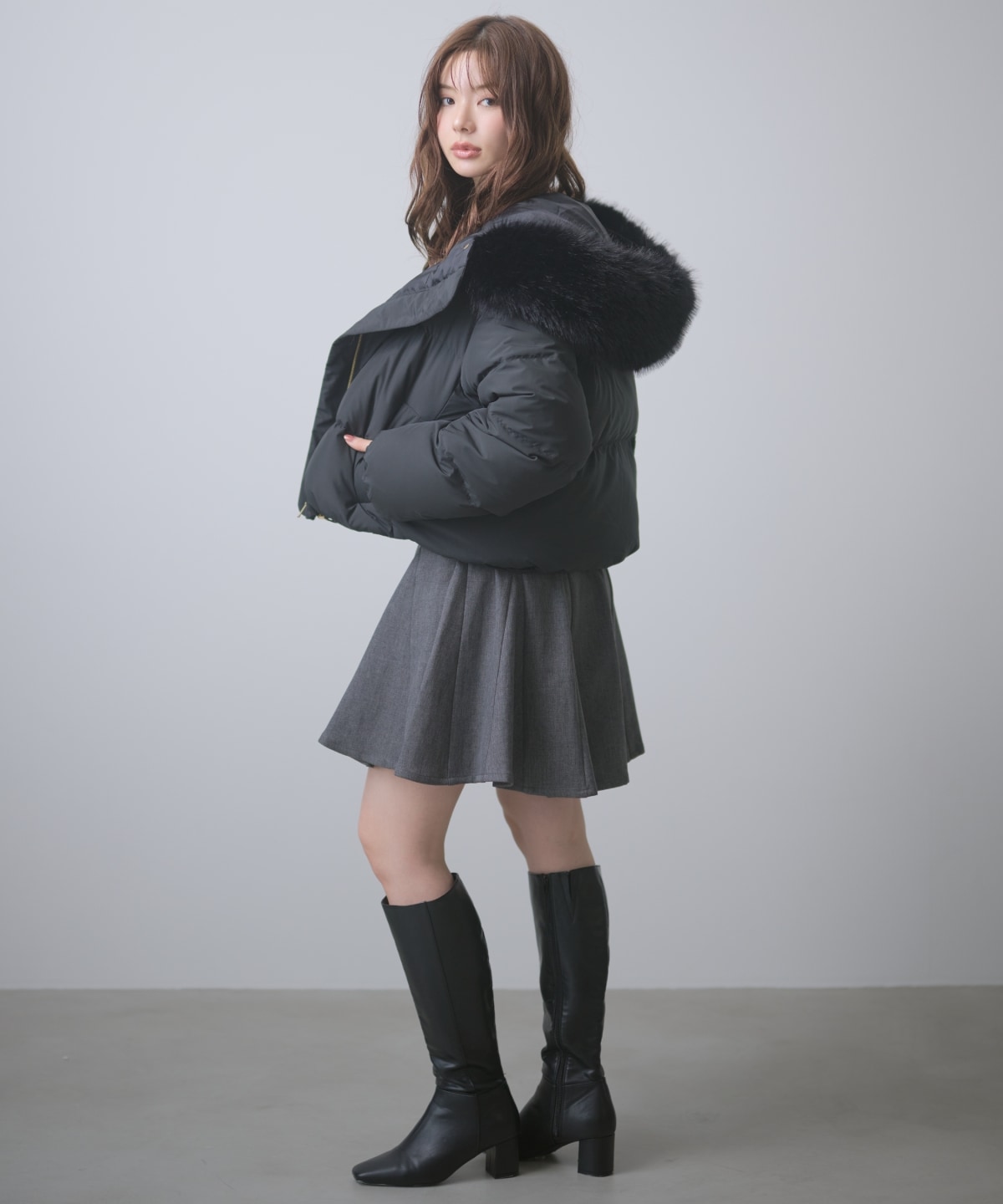 【9/10(木)10時 先行予約スタート】ボリュームショートダウンコート