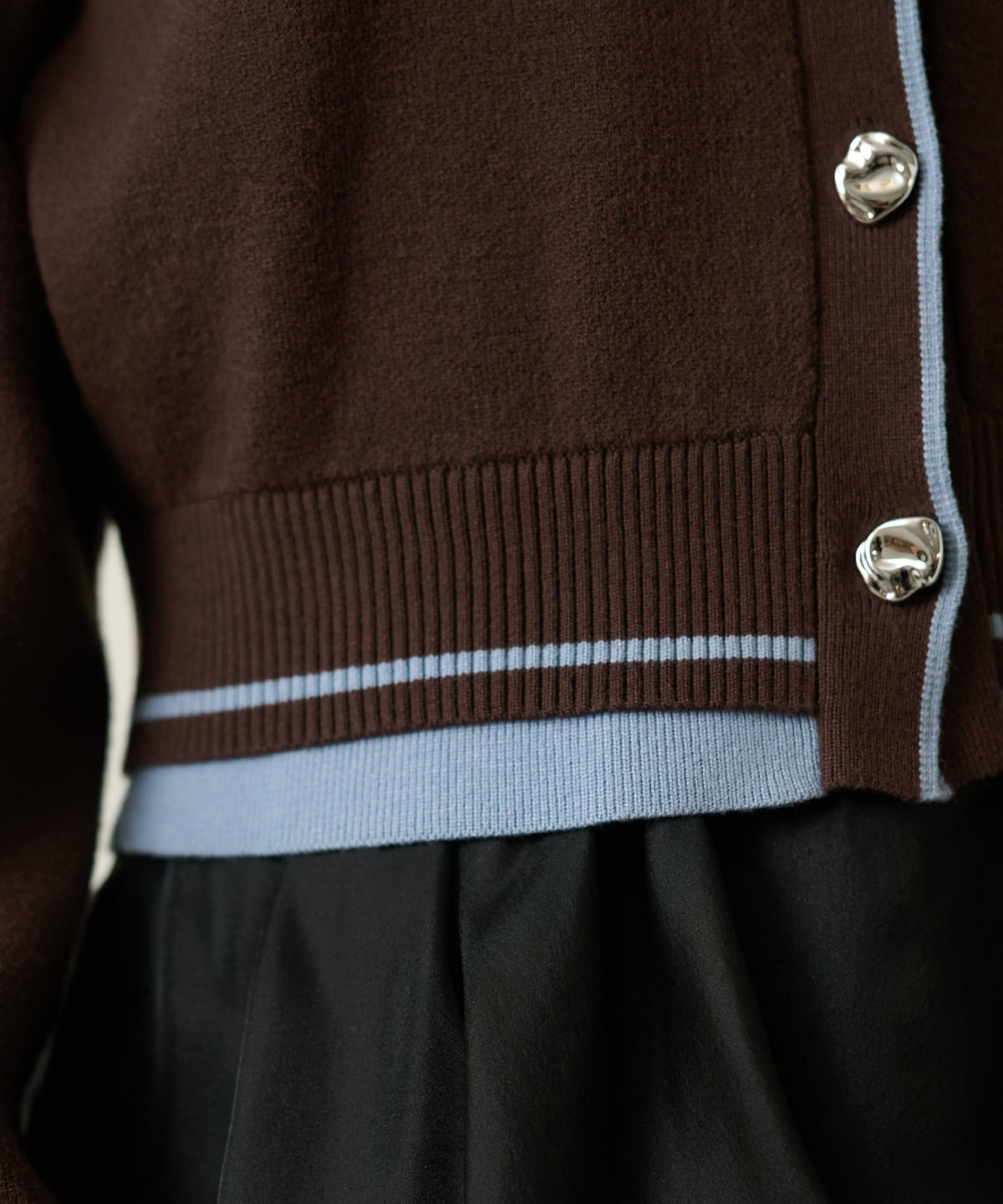 レイヤードライクニットカーディガン