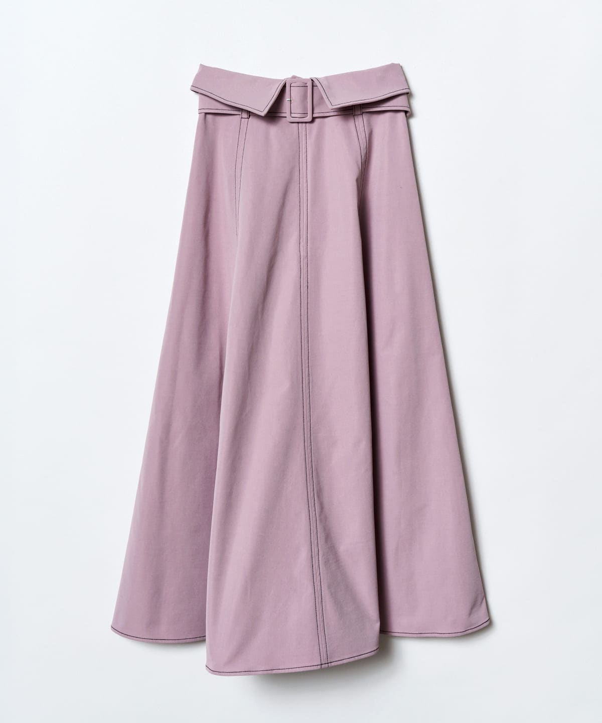 ステッチカラーフレアスカート