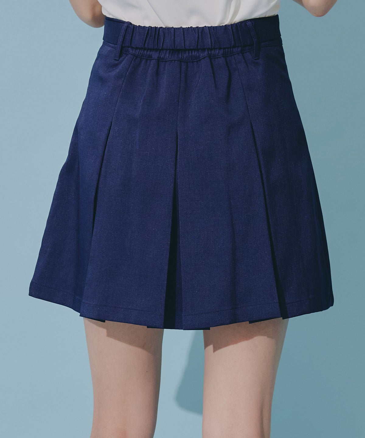 ウエストマークボックスプリーツスカート