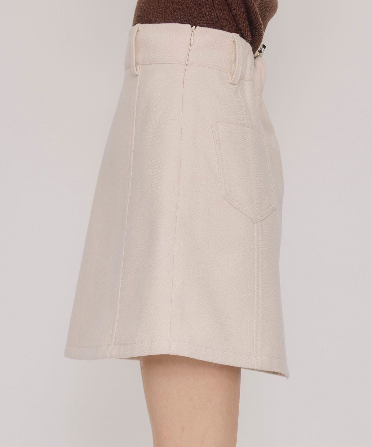 【セットアップ可能】ハイウエストフレアミニスカート