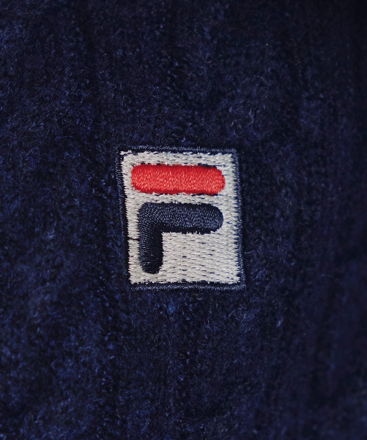 ［FILA×REDYAZEL］ケーブルニットトリコロールラインジャケット×タイトミニスカートセットアップ