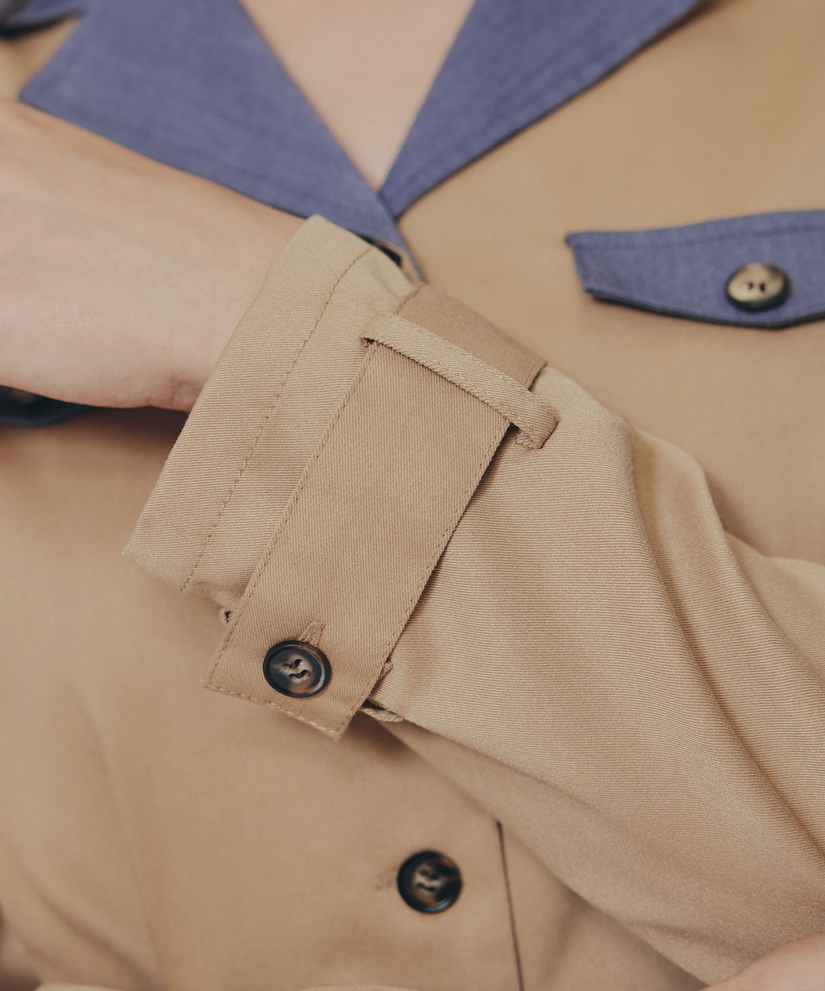 バイカラーベルトショートオールインワン