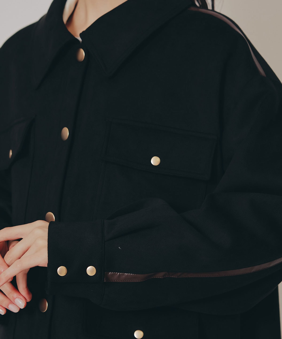 ヴィンテージライクスエードポケットジャケット