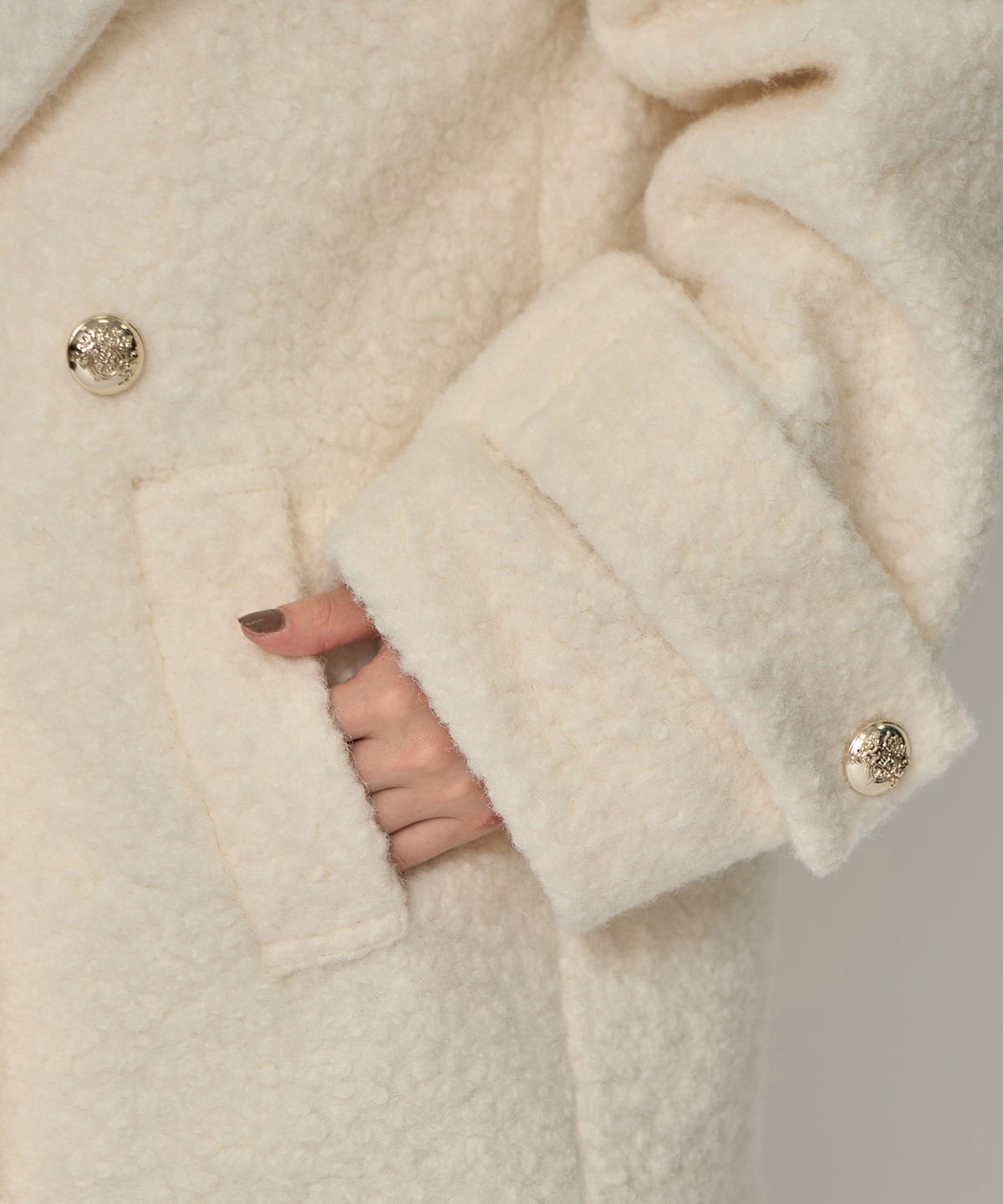 ボアダブルミドルコート