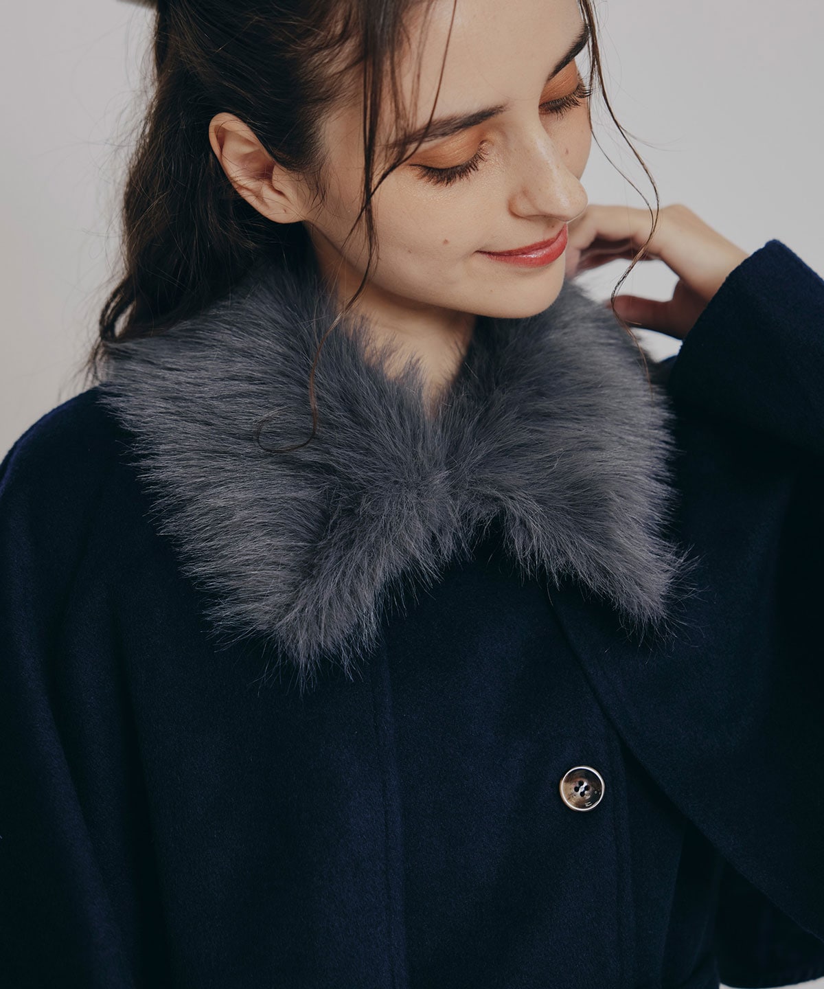 マルチWAYケープファーショートコート